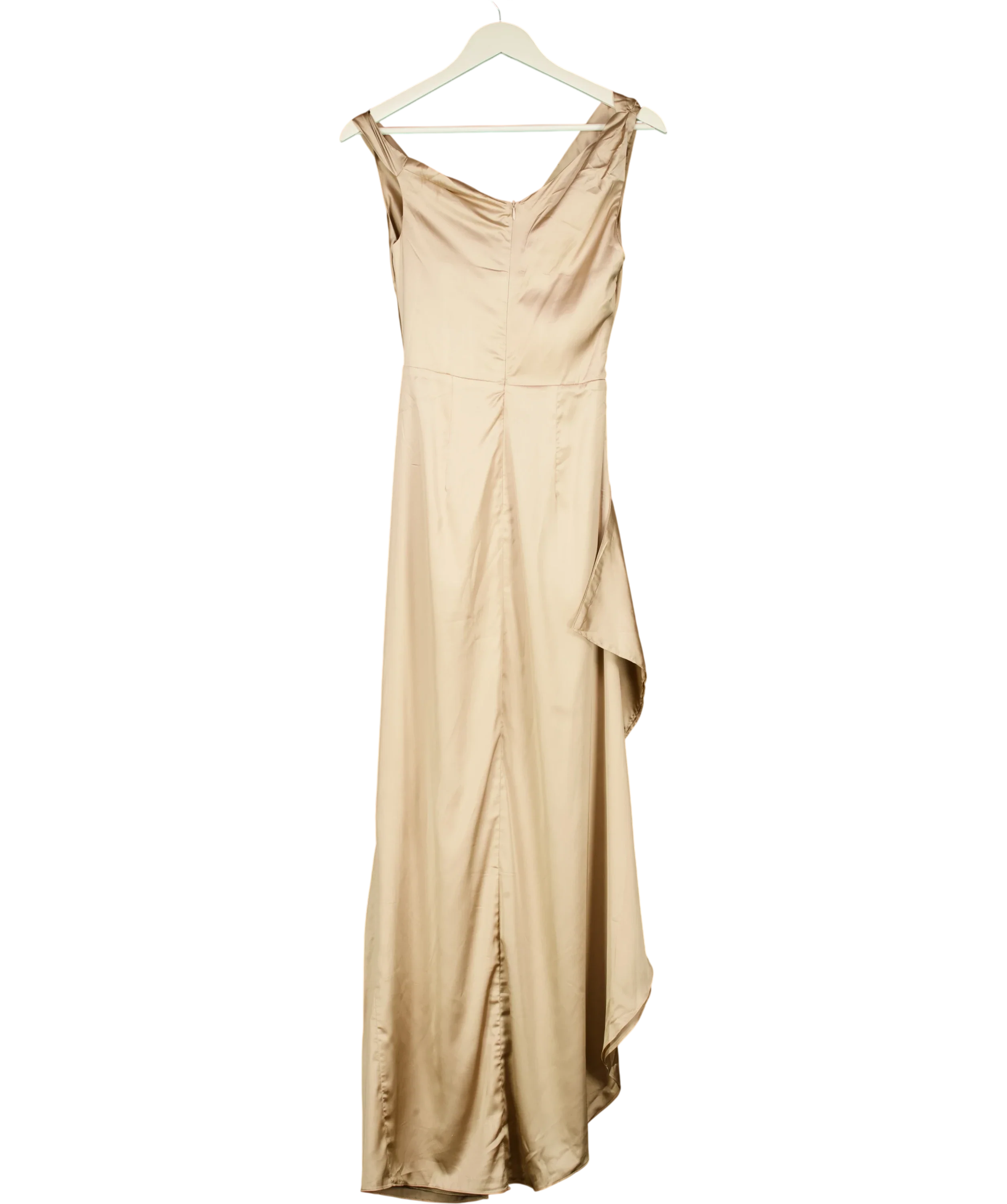 Babyboo Beige Juliene Satin Corset Maxi Dress Champagne beige, size UK S — back