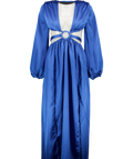 Hello Molly Blue Fashion Girlie Maxi Dress, size UK 6 — front