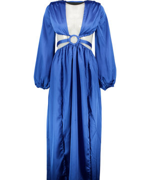 Hello Molly Fashion Girlie Maxi Dress Blue UK 6