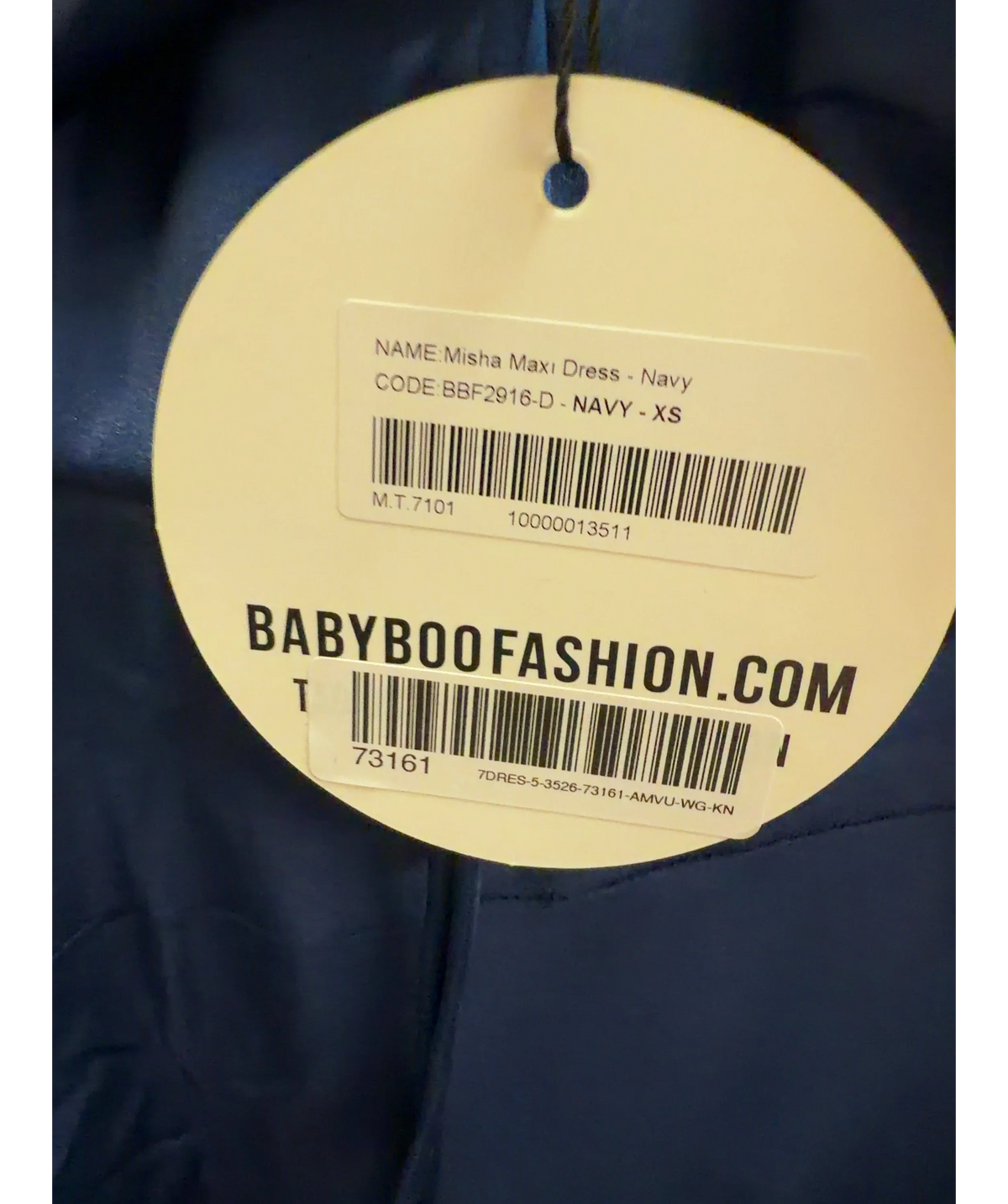 Babyboo Misha Maxi Dress Blue UK XS — Size