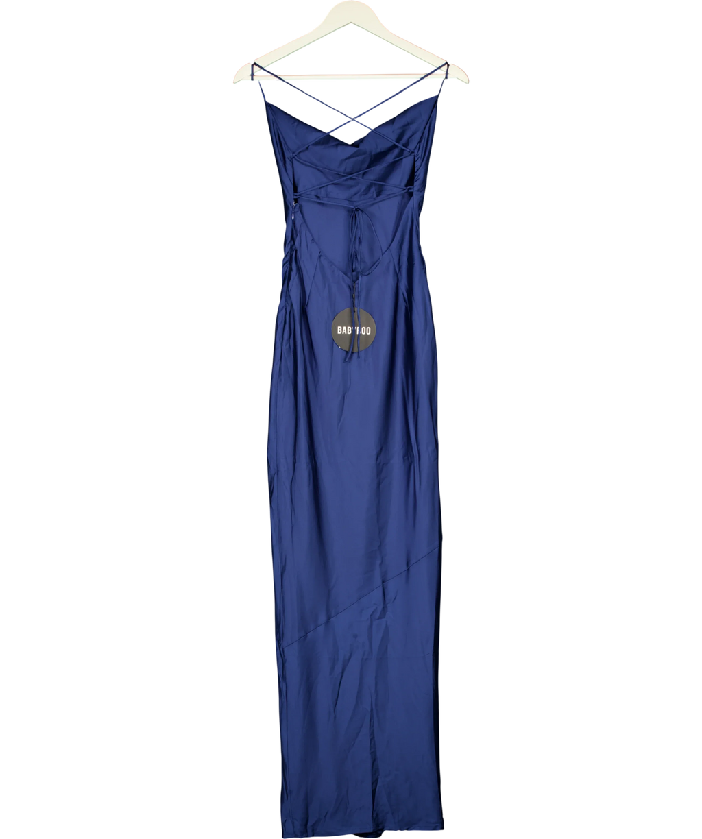 Babyboo Blue Misha Maxi Dress, size UK XS — back