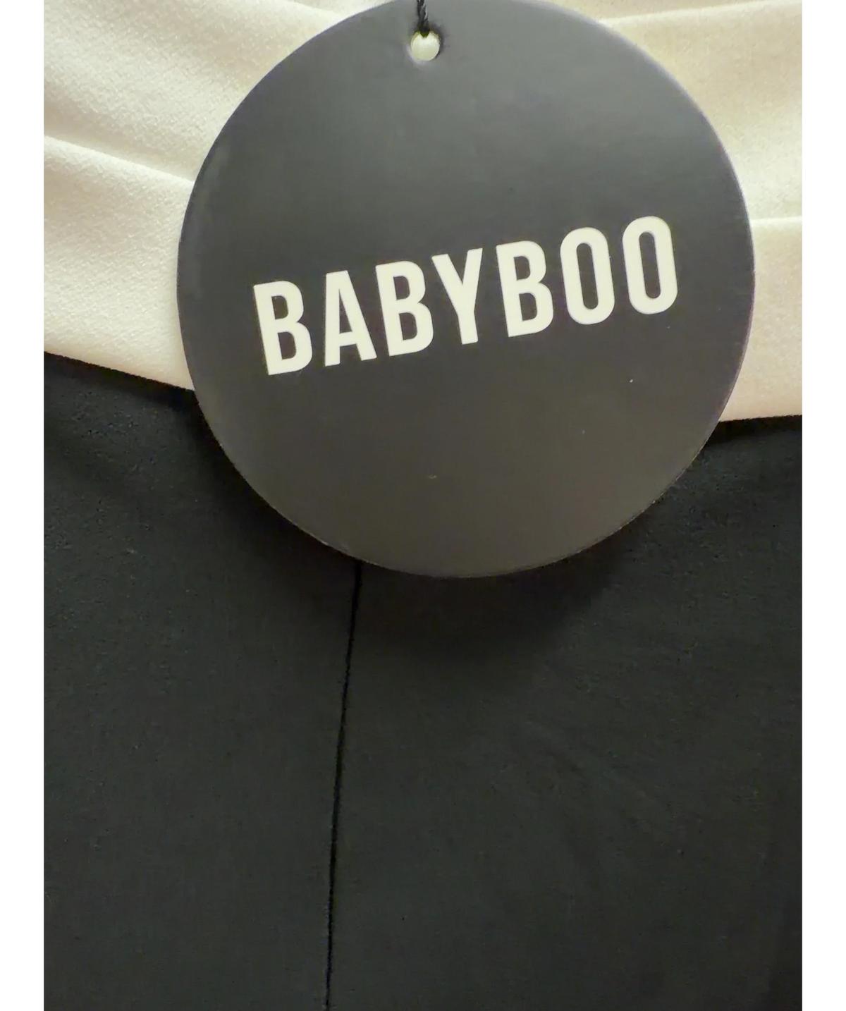 Babyboo Black Zafira Maxi Dress, size UK S — detail