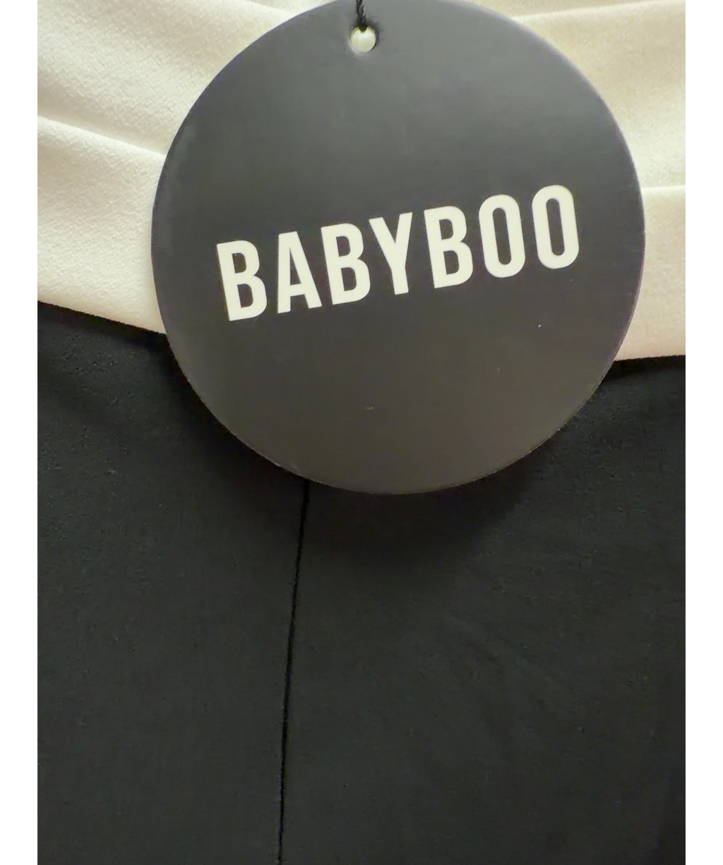 Babyboo Black Zafira Maxi Dress, size UK S — detail