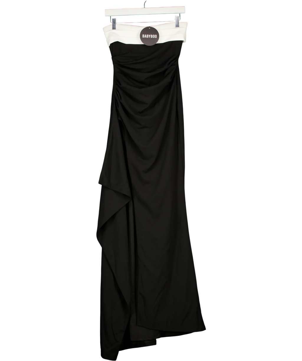 Babyboo Black Zafira Maxi Dress, size UK S — front