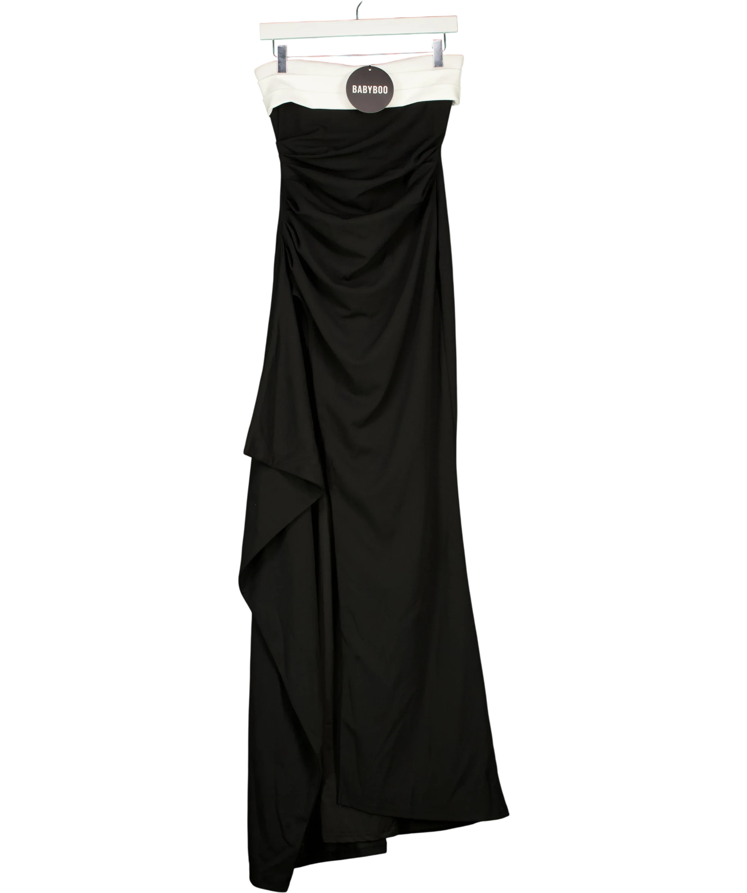 Babyboo Black Zafira Maxi Dress, size UK S — front