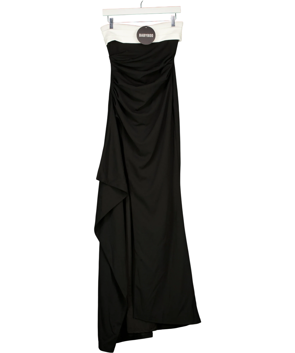 Babyboo Black Zafira Maxi Dress, size UK S — front