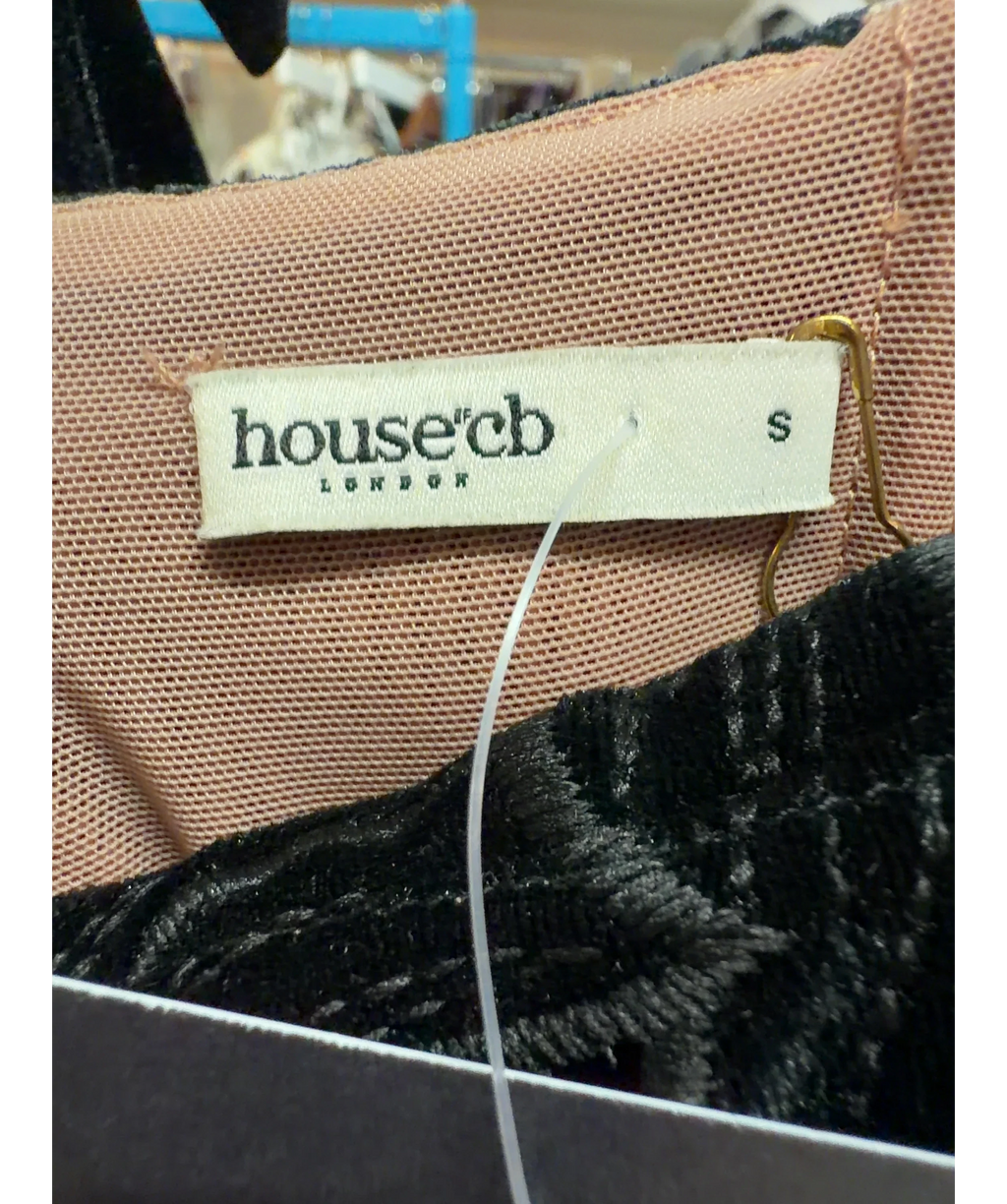 House of CB Black Tiff, size UK S — detail