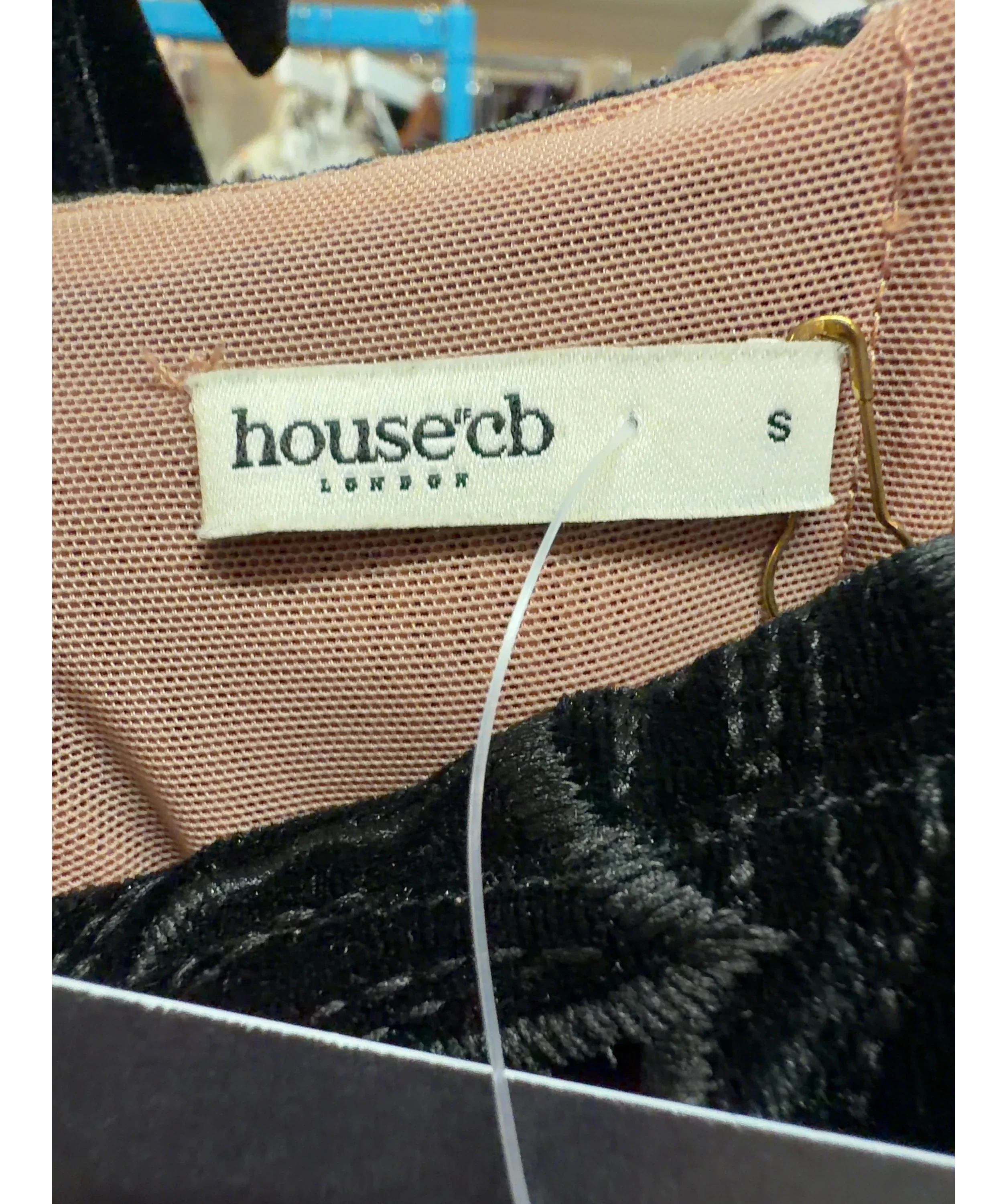 House of CB Black Tiff, size UK S — detail