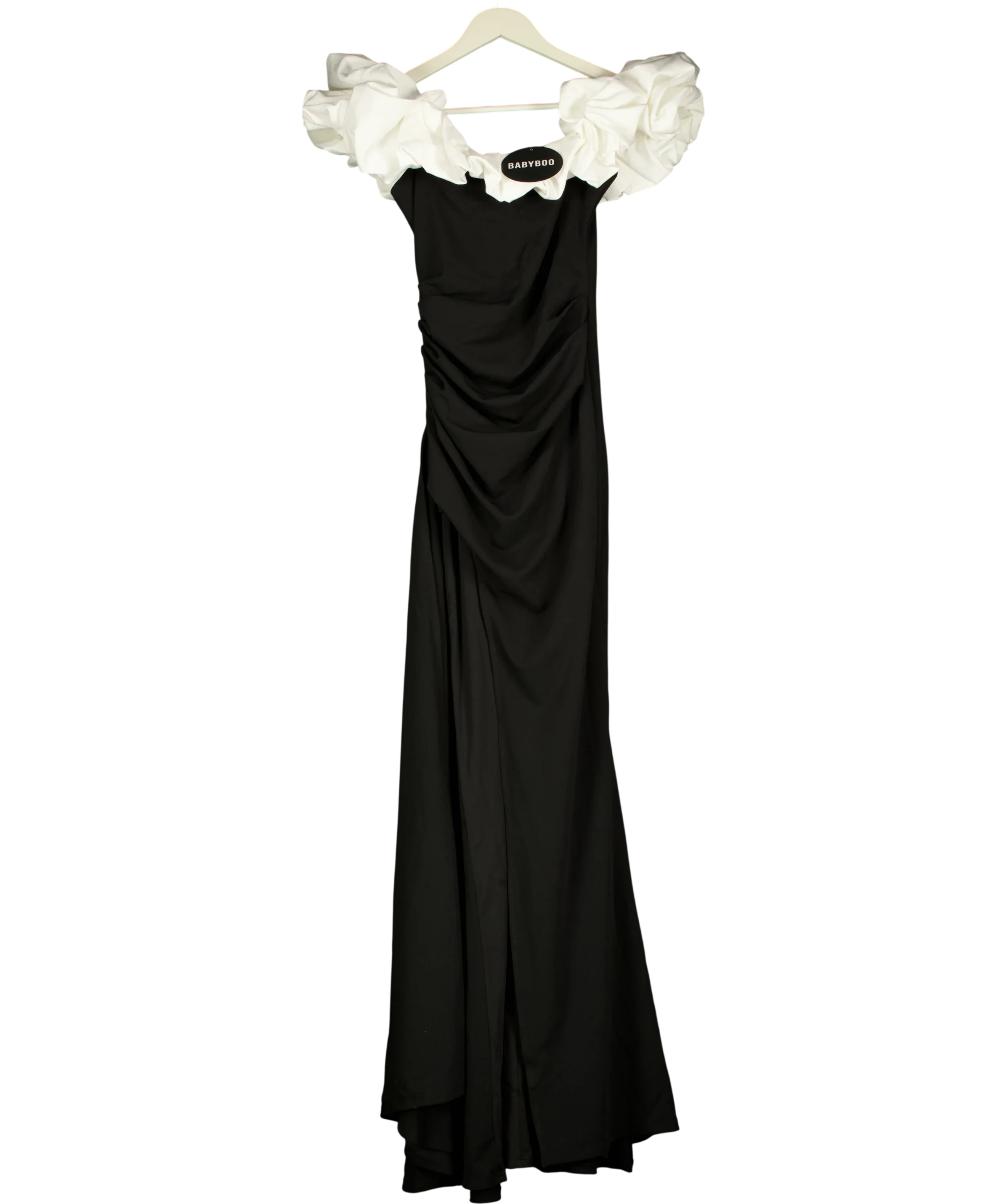 Babyboo Black Elsi Maxi Dress, size UK S — front