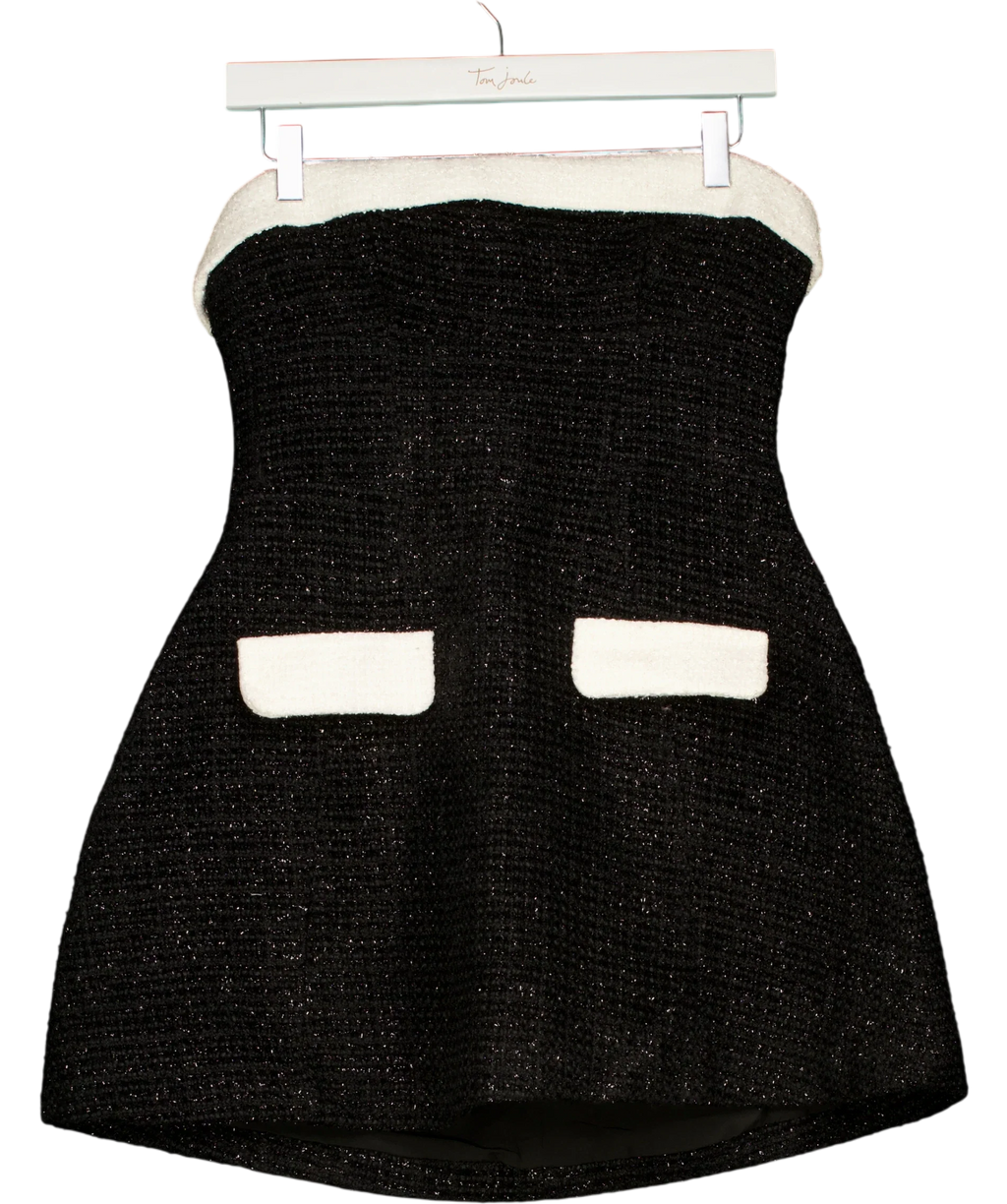 Babyboo Black Sabine Mini Dress, size UK M — front