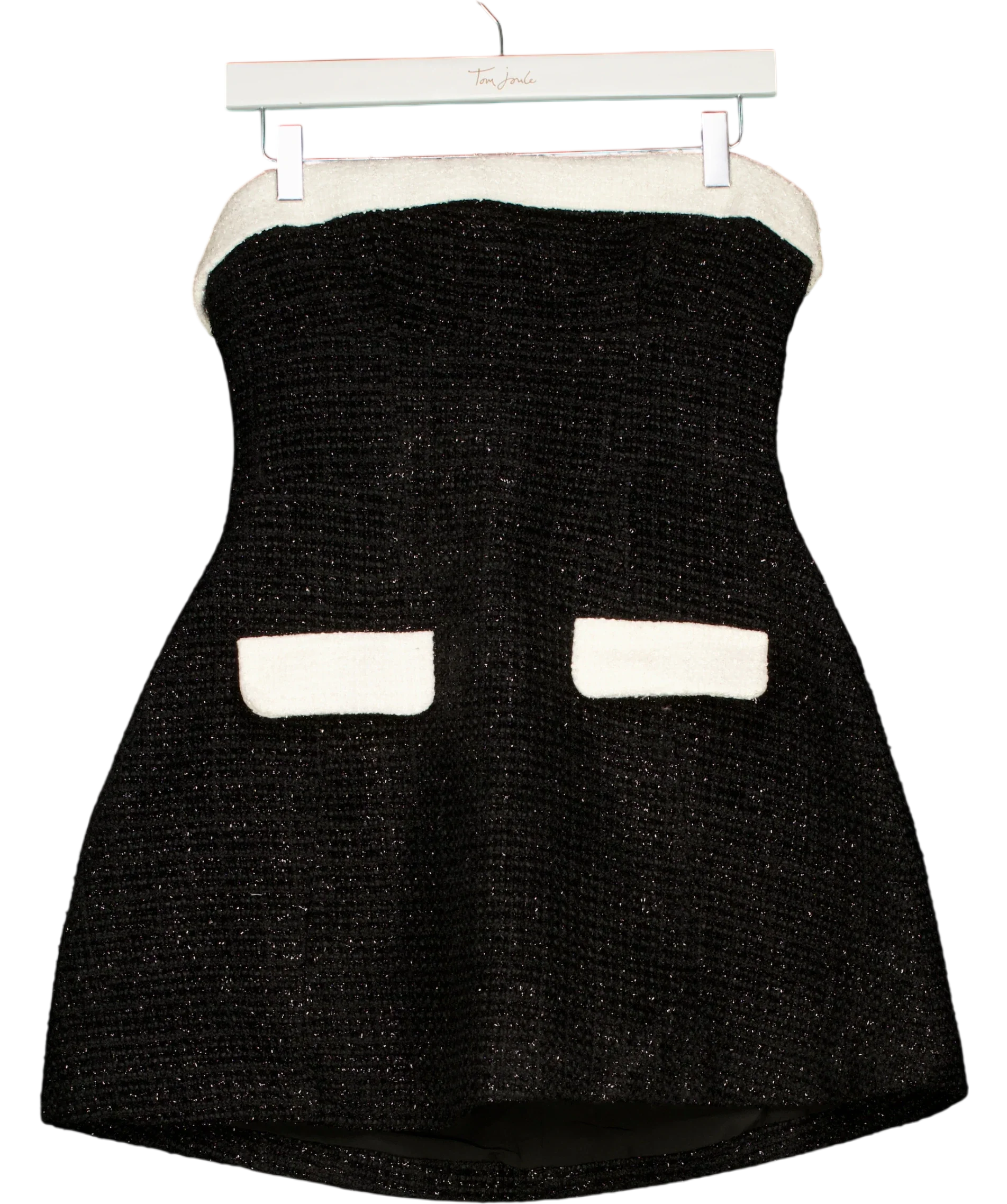 Babyboo Black Sabine Mini Dress, size UK M — front
