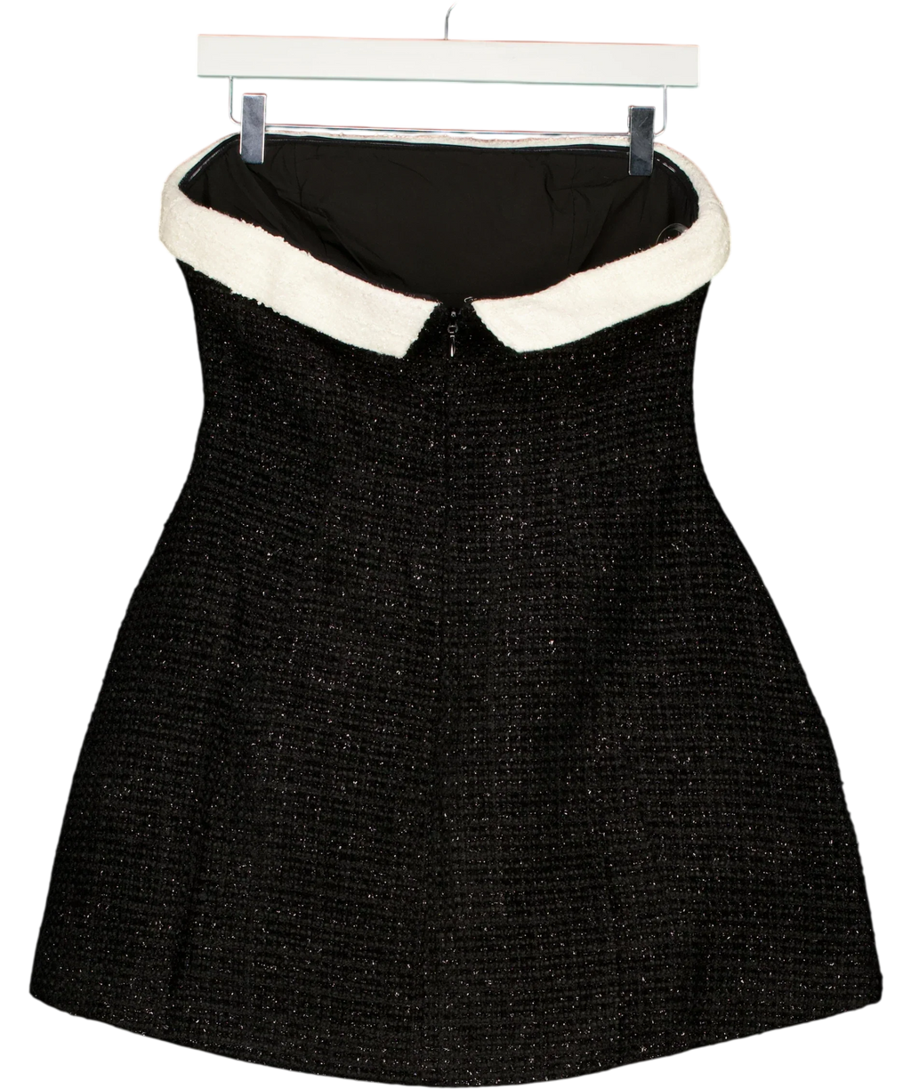 Babyboo Black Sabine Mini Dress, size UK M — back