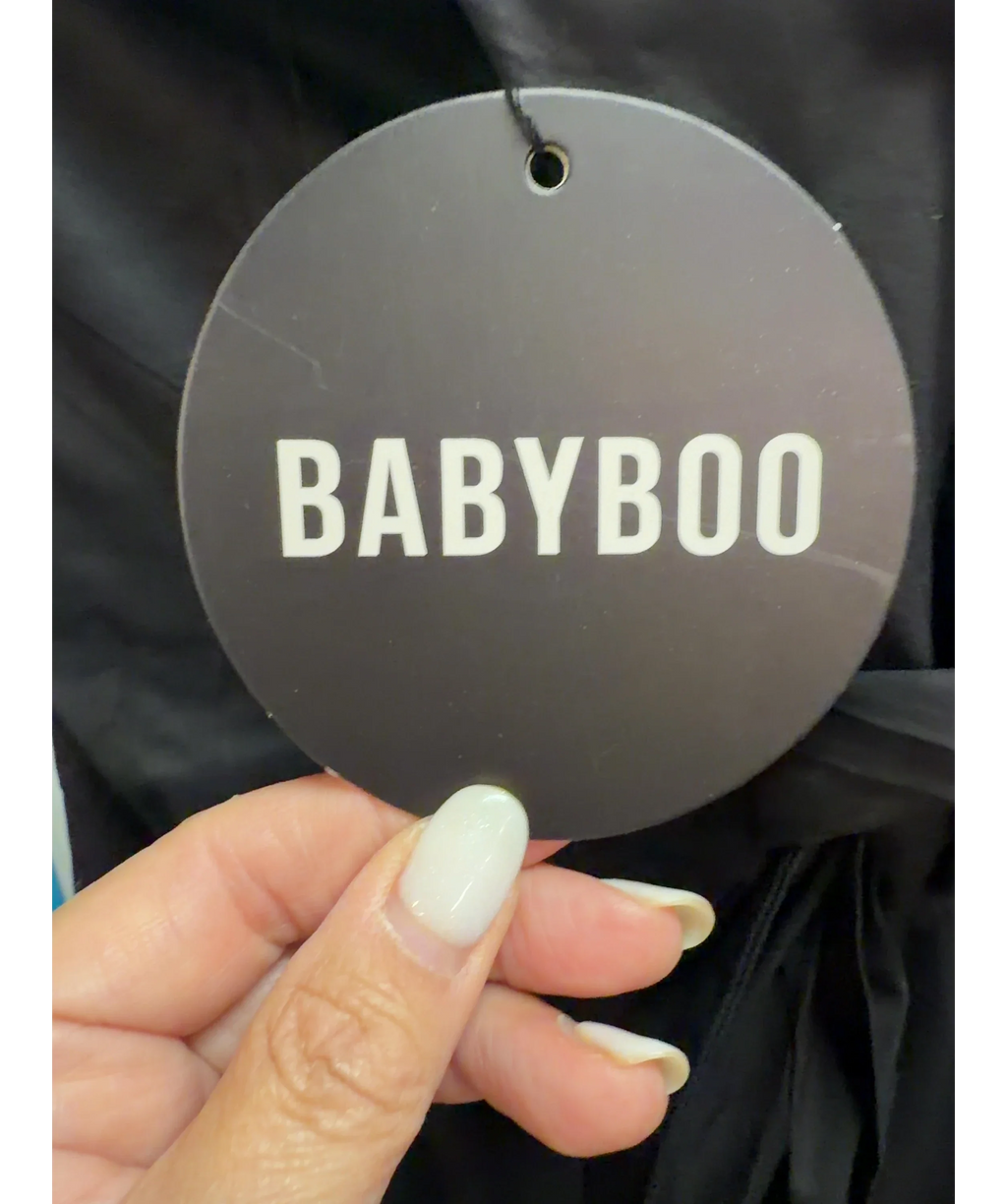 Babyboo Black Veronique Maxi Dress, size UK S — detail