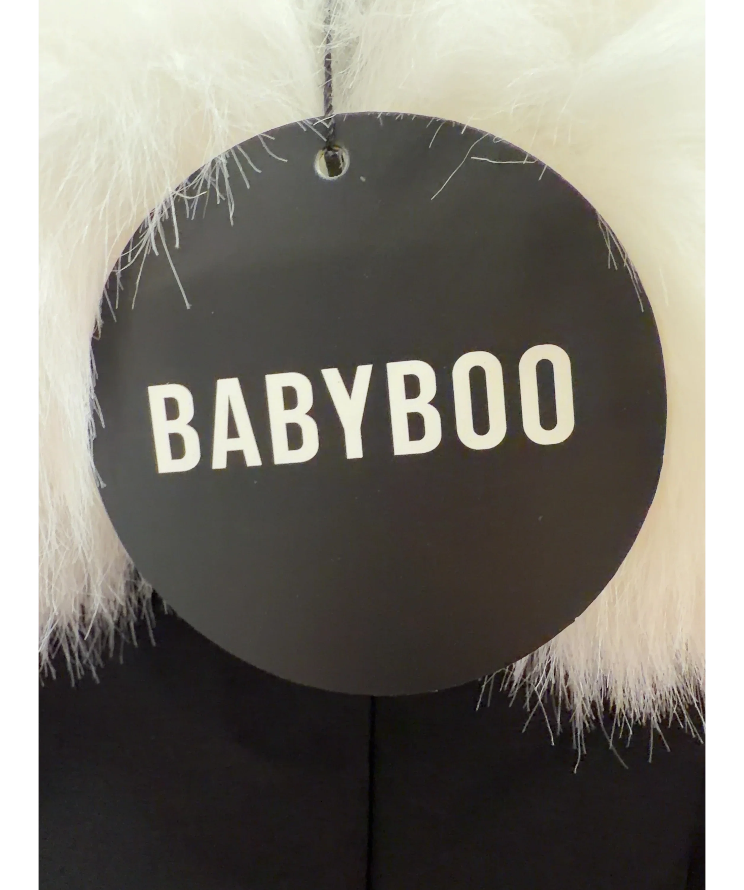 Babyboo Black Villanelle Mini Dress, size UK M — detail