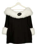 Babyboo Black Villanelle Mini Dress, size UK M — front