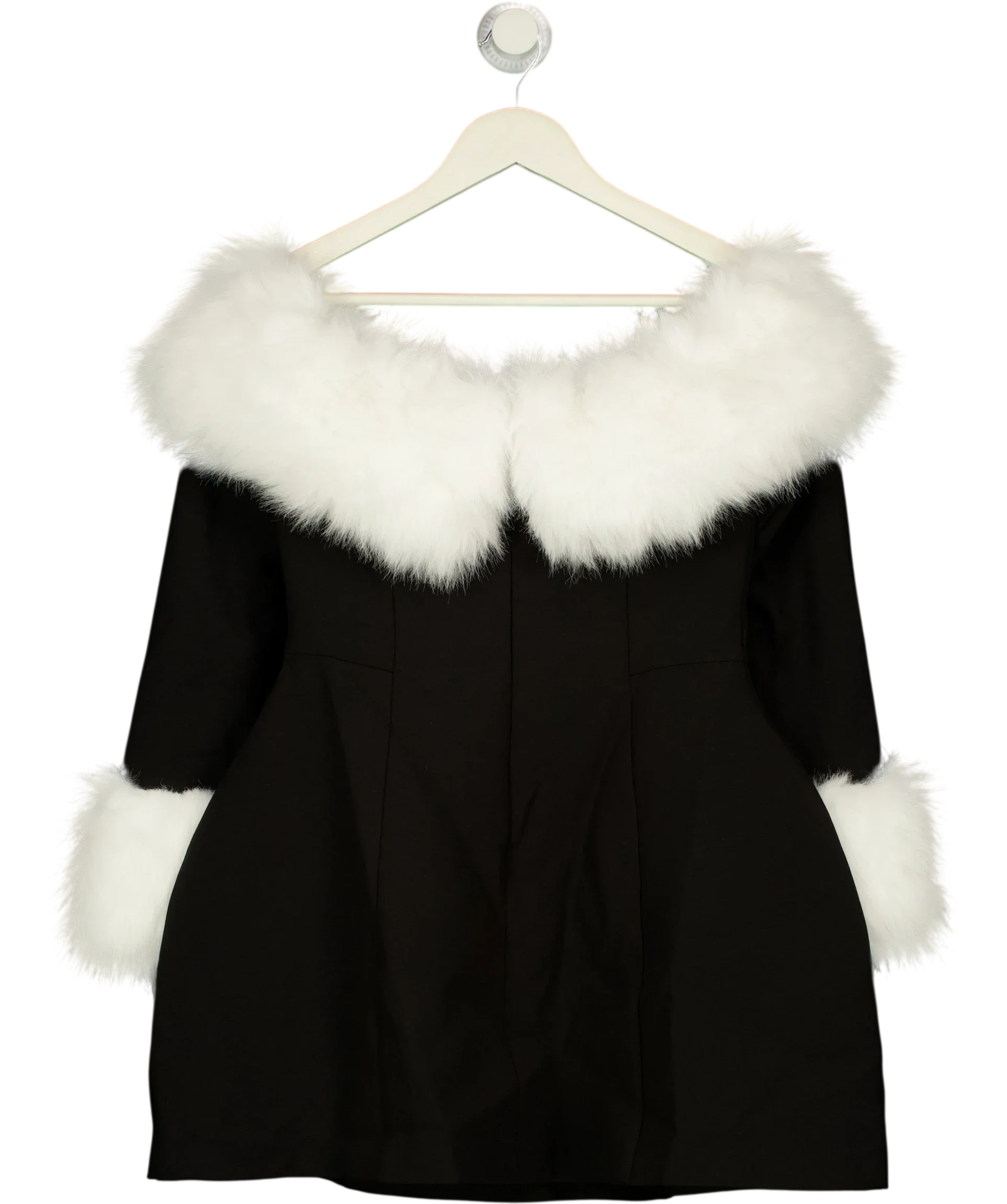 Babyboo Black Villanelle Mini Dress, size UK M — back