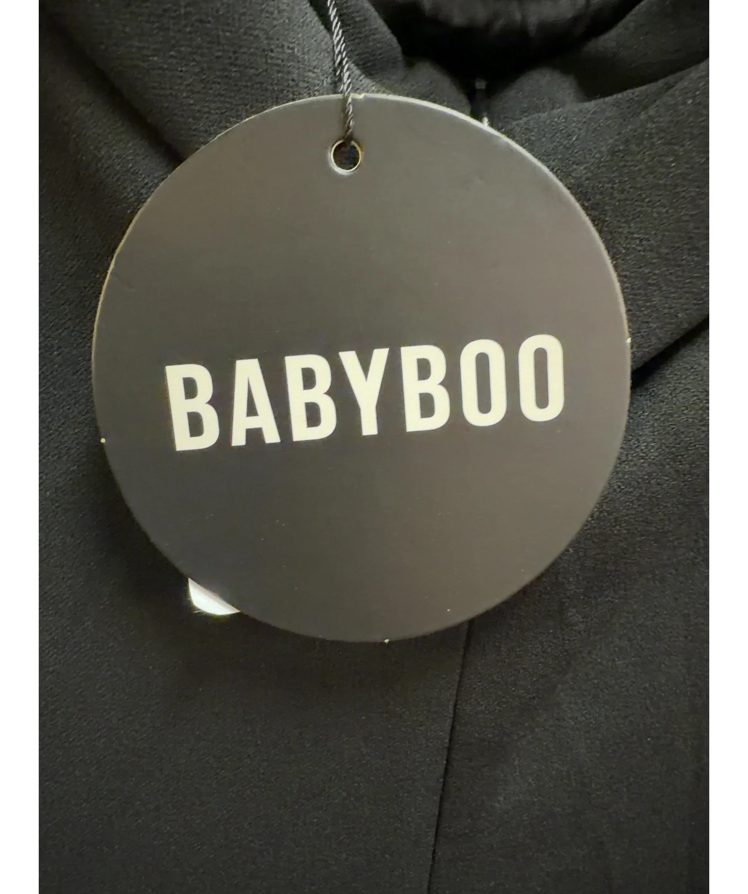 Babyboo Black Joyce Maxi Dress, size UK XS — detail