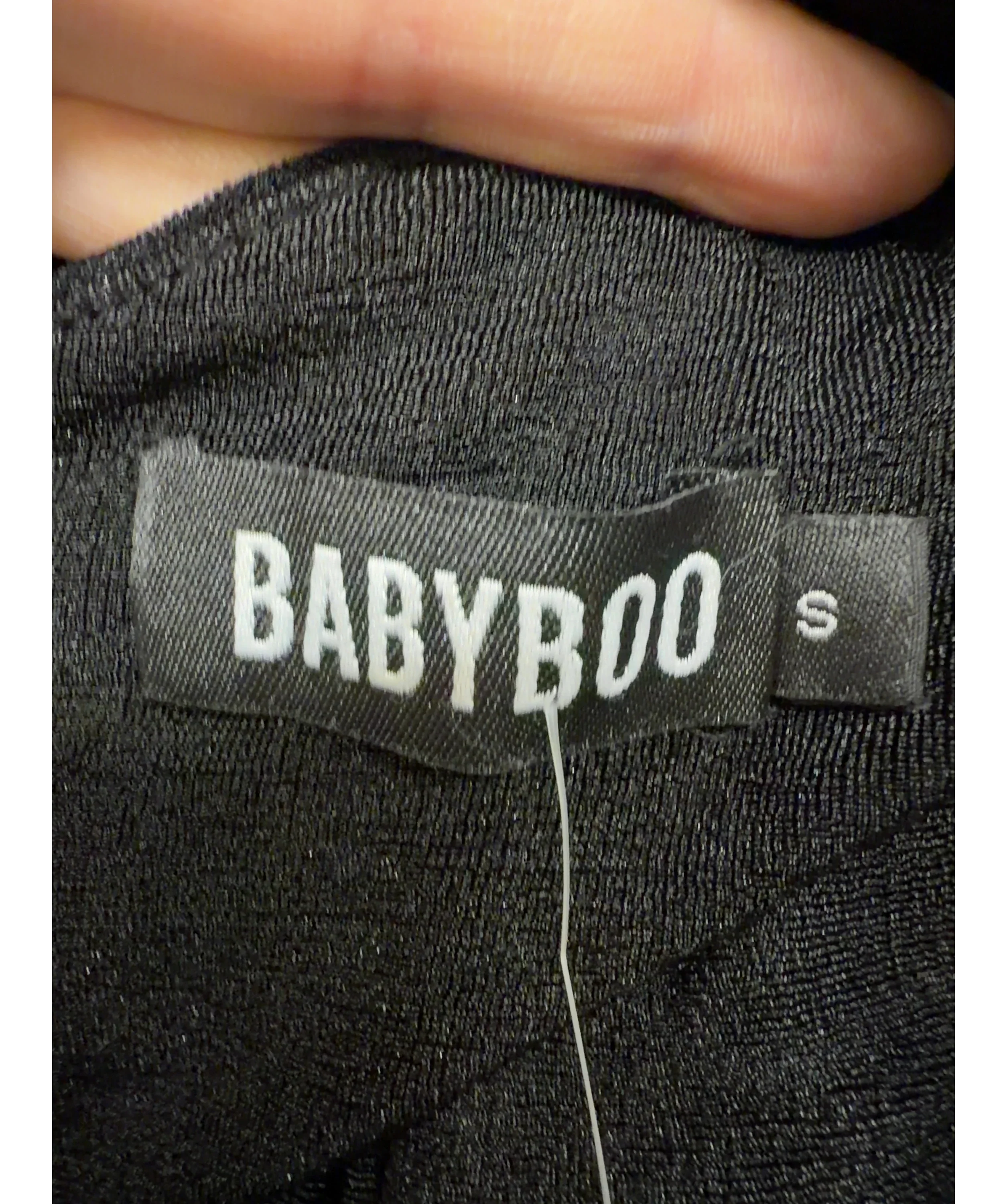 Babyboo Black Colour, size UK S — detail