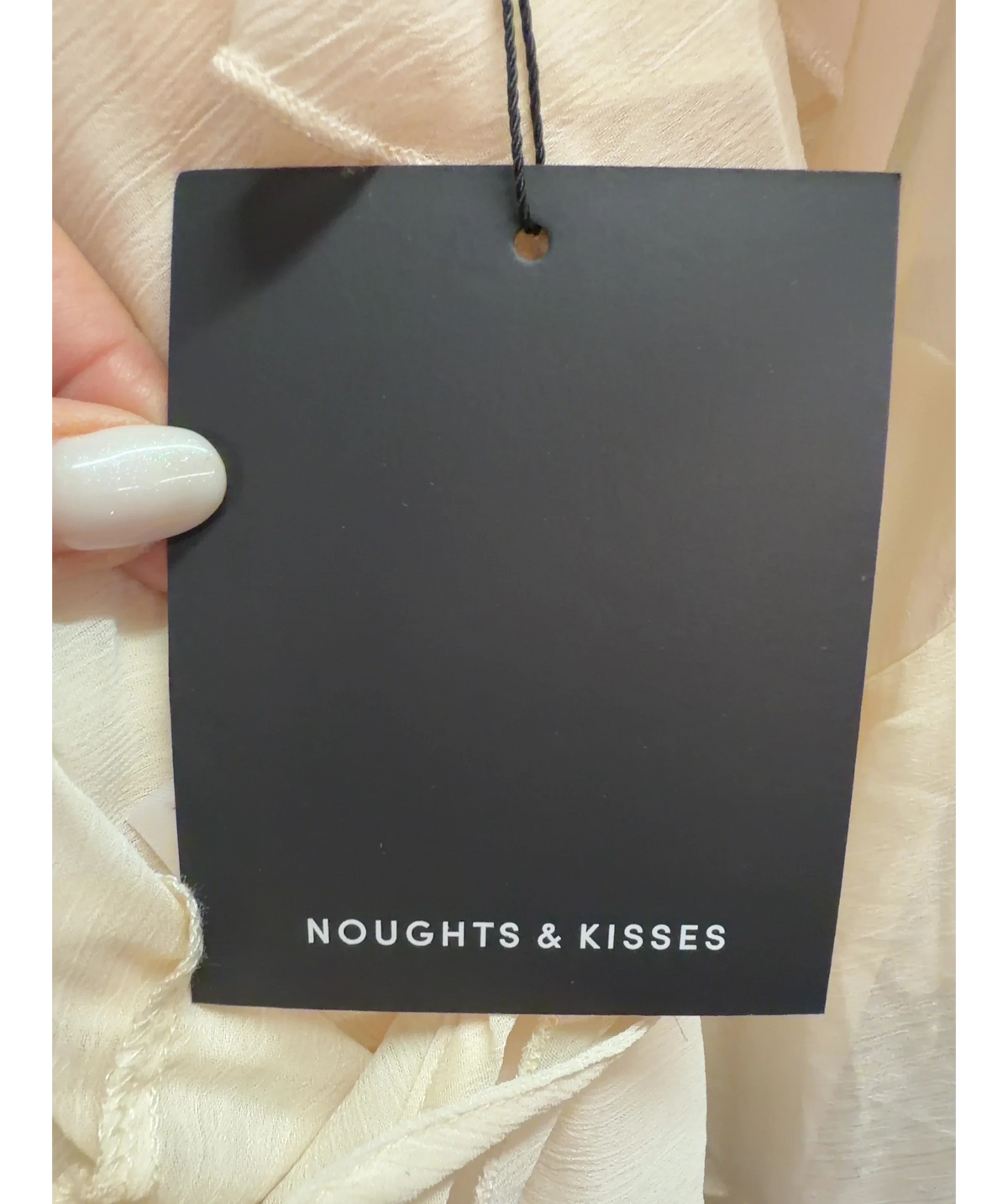 Noughts & Kisses Cream Colour, size UK S — detail