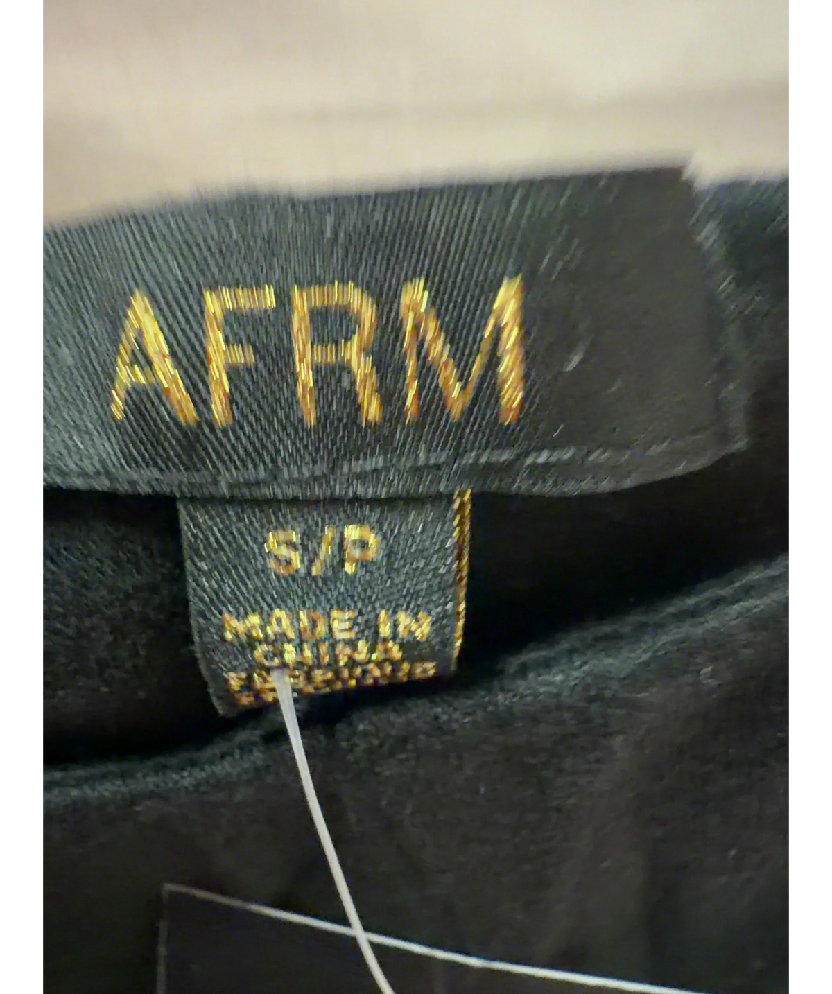 AFRM Black Ettie Essential Capri Leggings Noir UK S — Brand