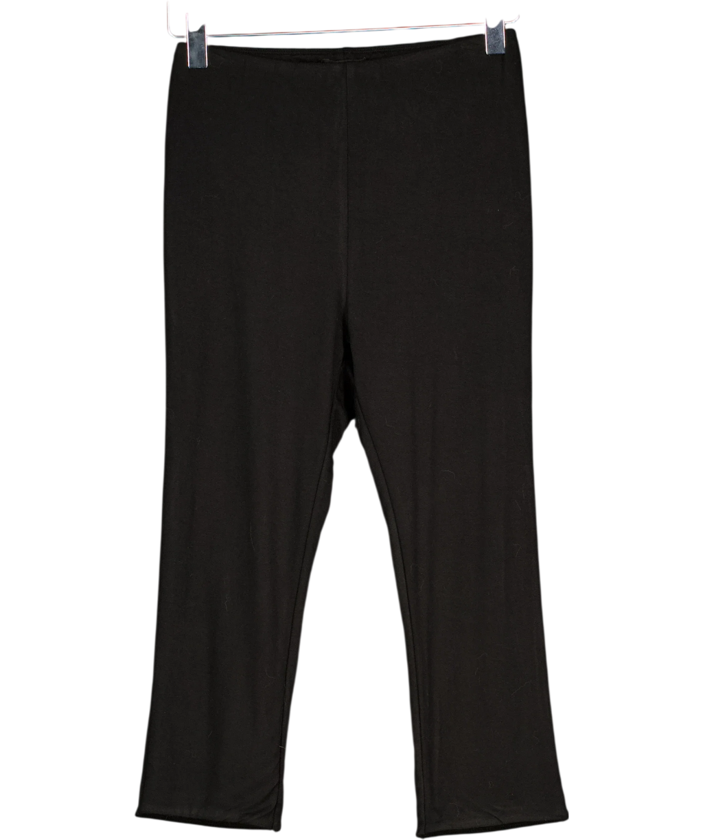 AFRM Black Ettie Essential Capri Leggings Noir, size UK S — front