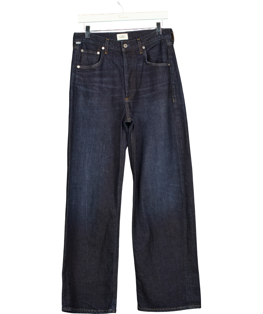 Citizens of Humanity Blue Ayla Baggy Dark Indigo Wash Jeans, size W27 — front