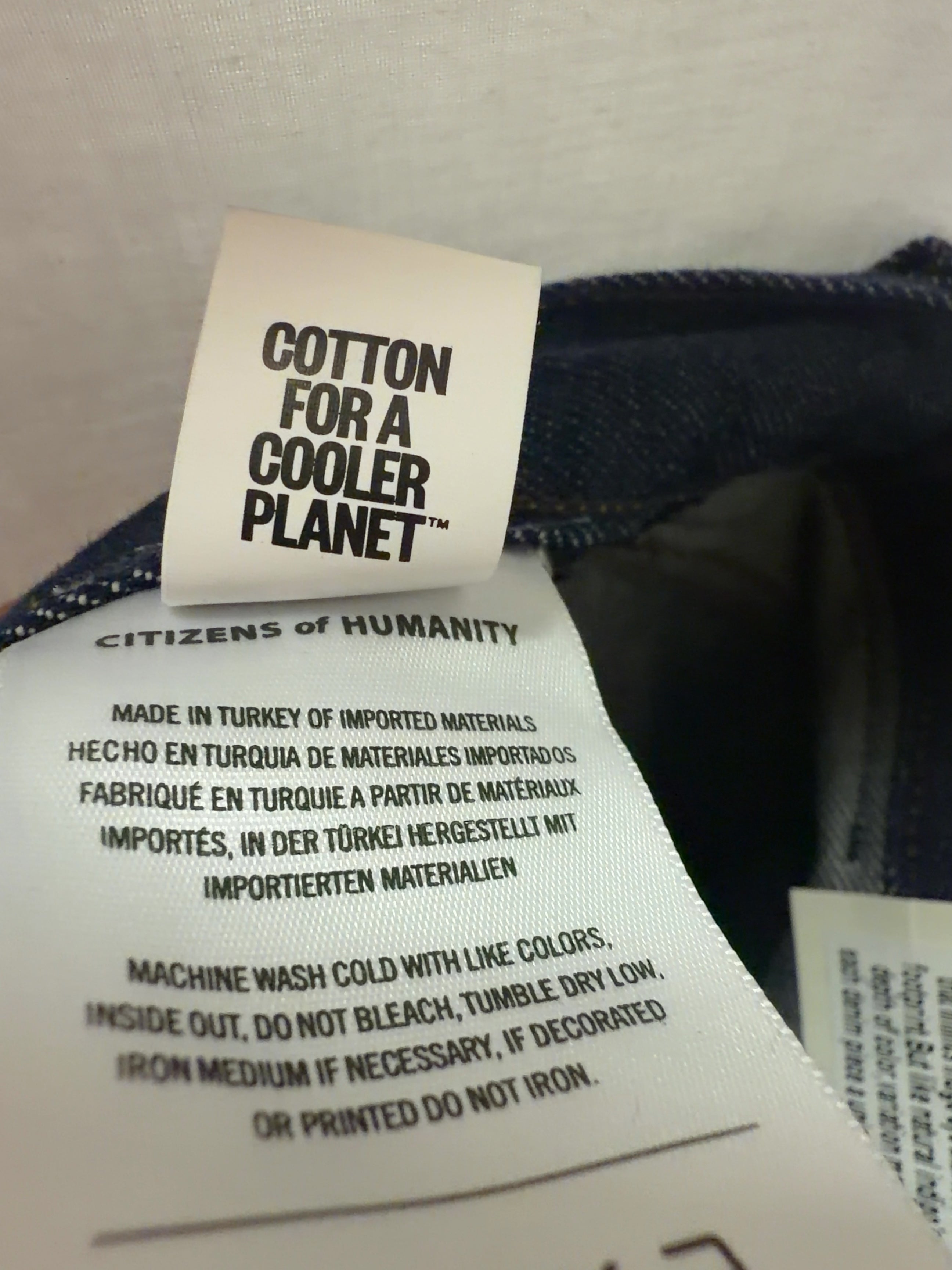Citizens of Humanity Blue Ayla Baggy Amherst Indigo Jeans W26, size W26 — label