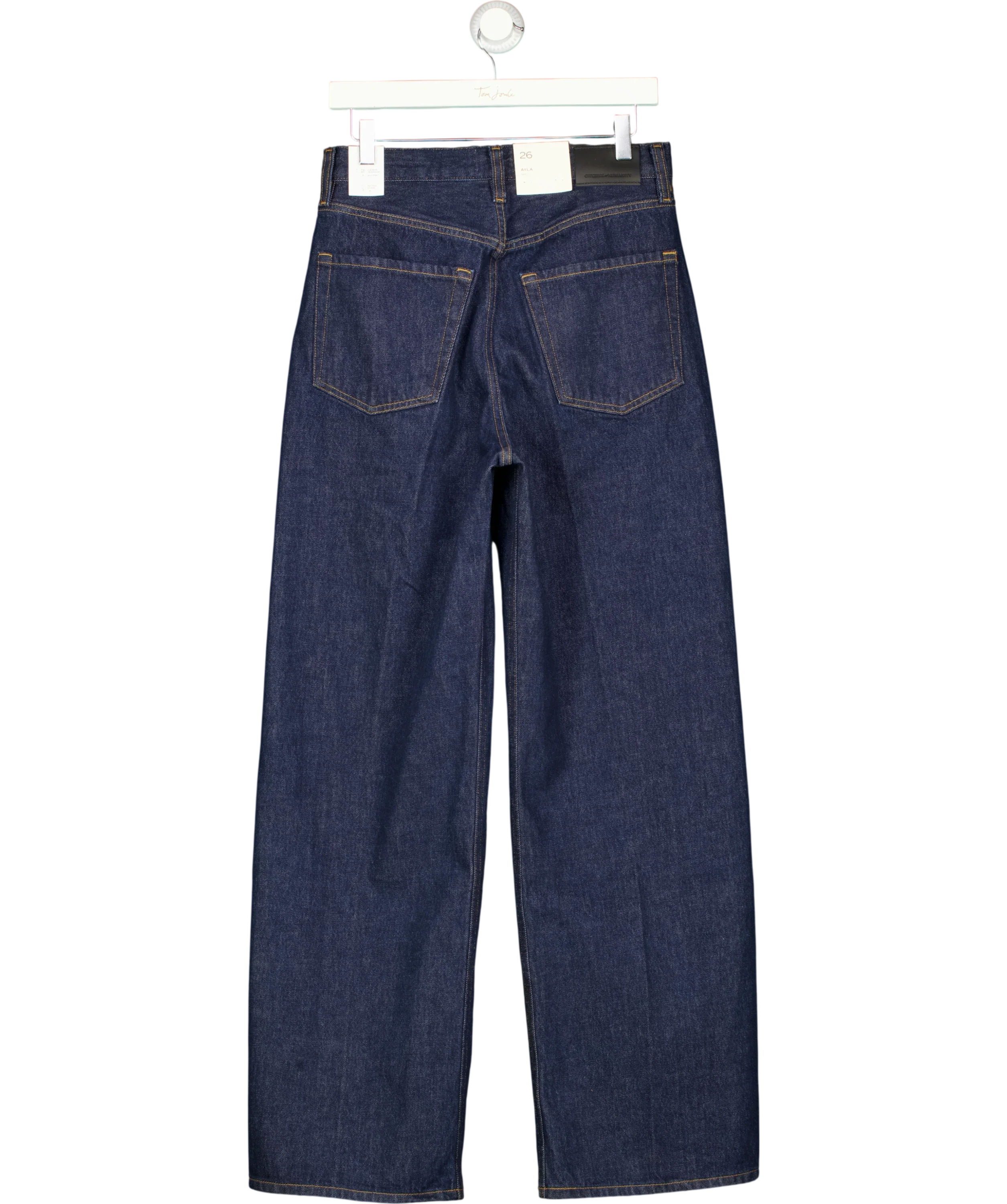Citizens of Humanity Blue Ayla Baggy Amherst Indigo Jeans W26, size W26 — back