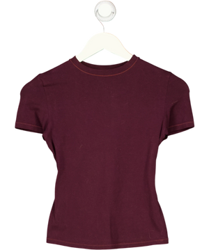 SKIMS Cotton Jersey T-shirt Currant Purple UK S