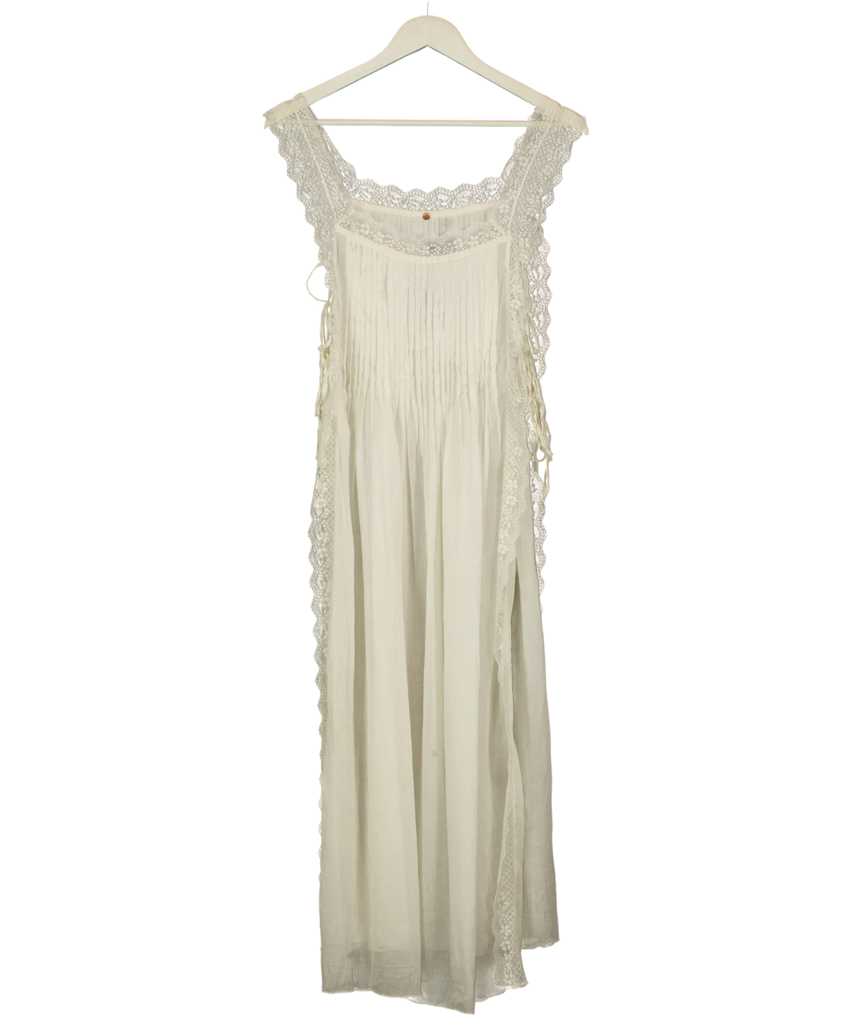 FP One White Clean Ivory Loren Apron Maxi Top, size UK S — front