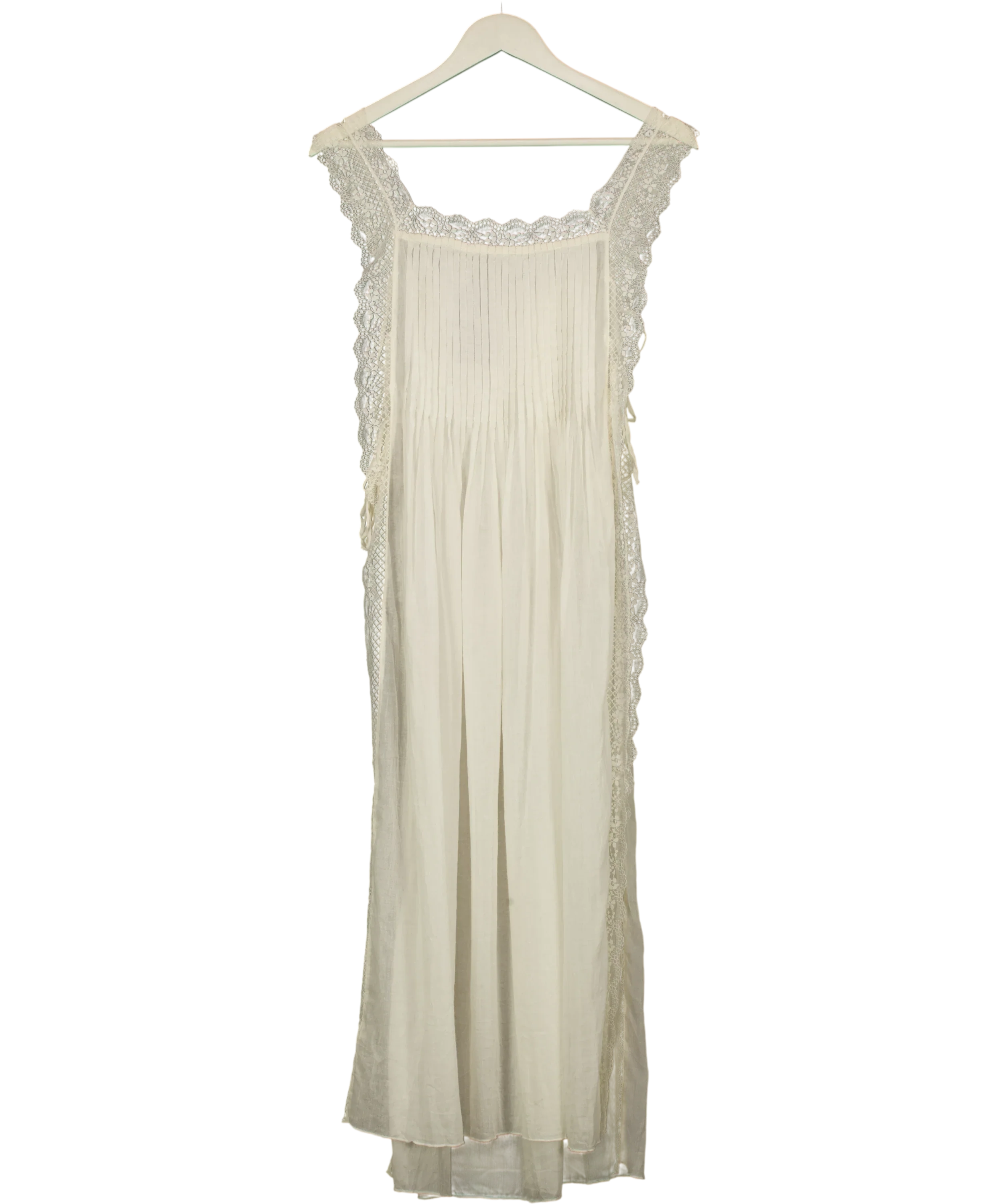 FP One White Clean Ivory Loren Apron Maxi Top, size UK S — back