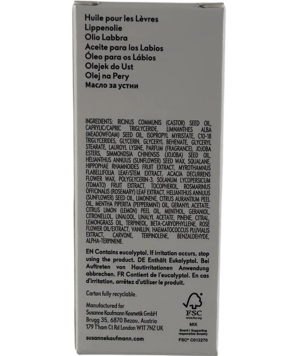 Susanne Kaufmann LIP OIL, size 5ml — back
