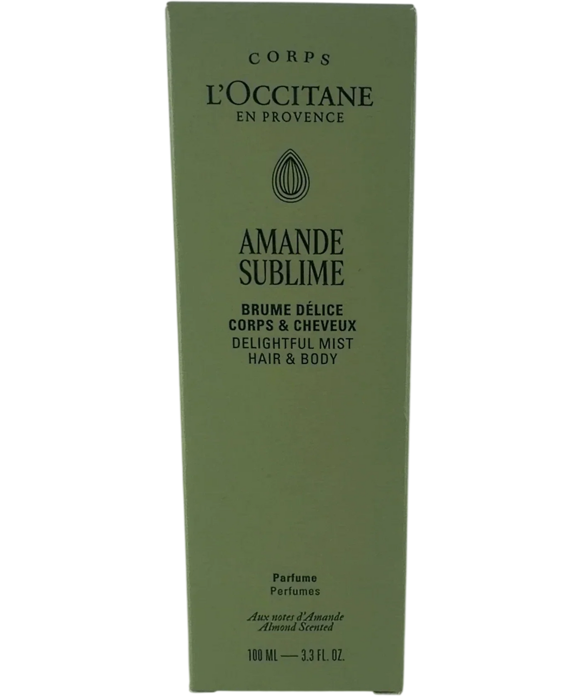 Loccitane Amande Sublime Delightful Hair & Body Mist, size 100ml — front