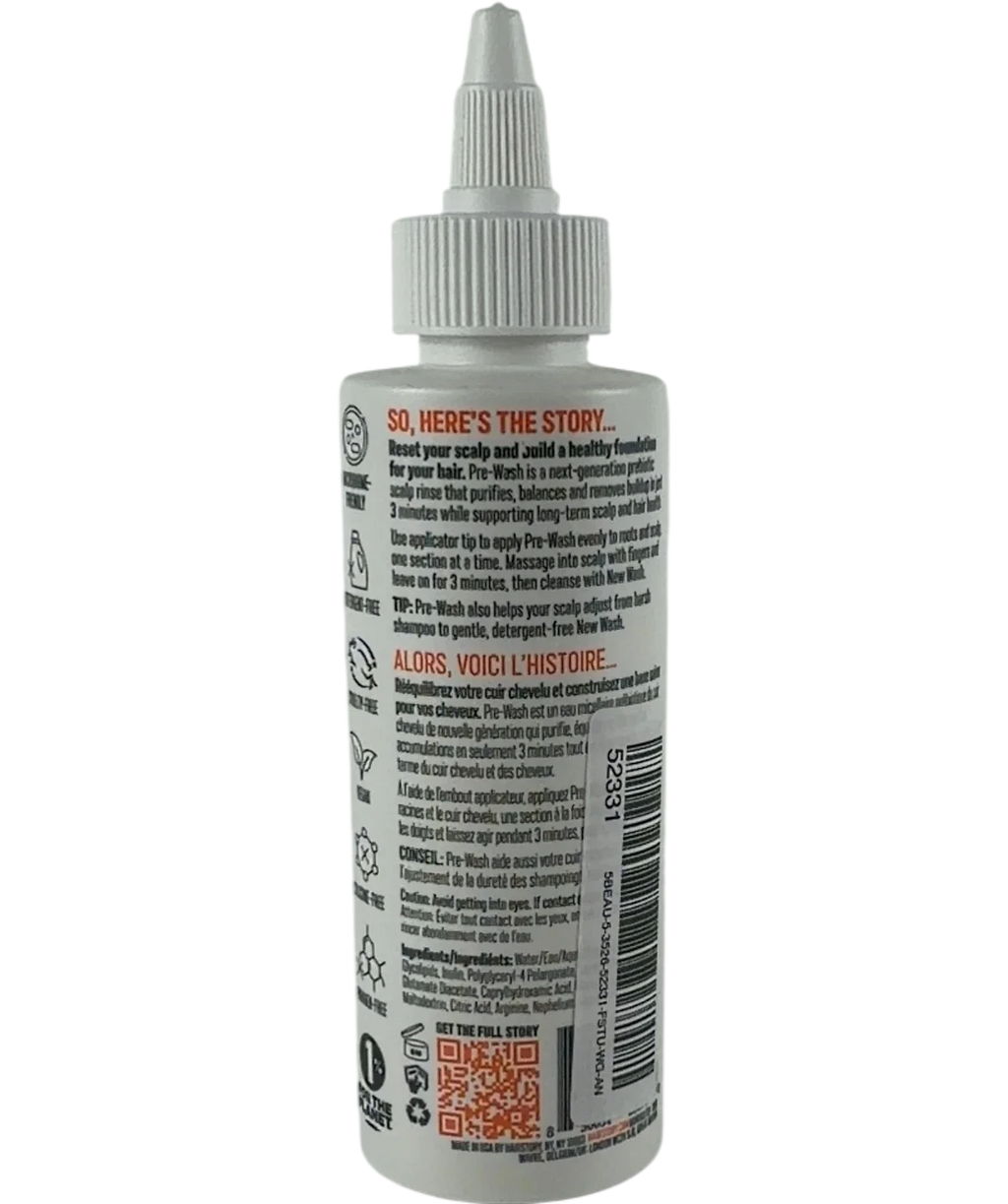 hairstory Pre-Wash Prebiotic Micellar Scalp Rinse, size 118ml — back
