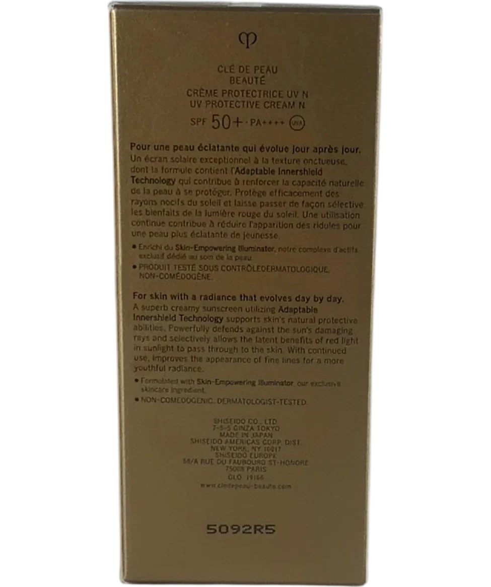Clé De Peau Beauté Uv Protective Cream Spf 50+ 50ml — Back