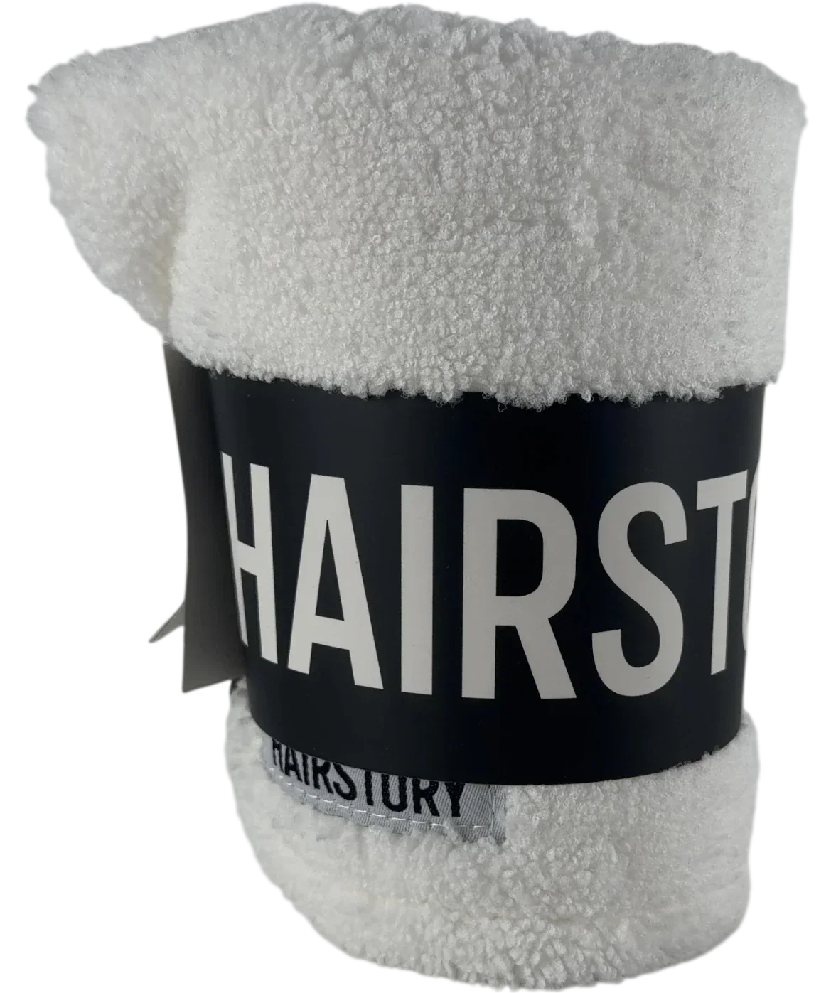 hairstory White Microfiber Hair WraP — front