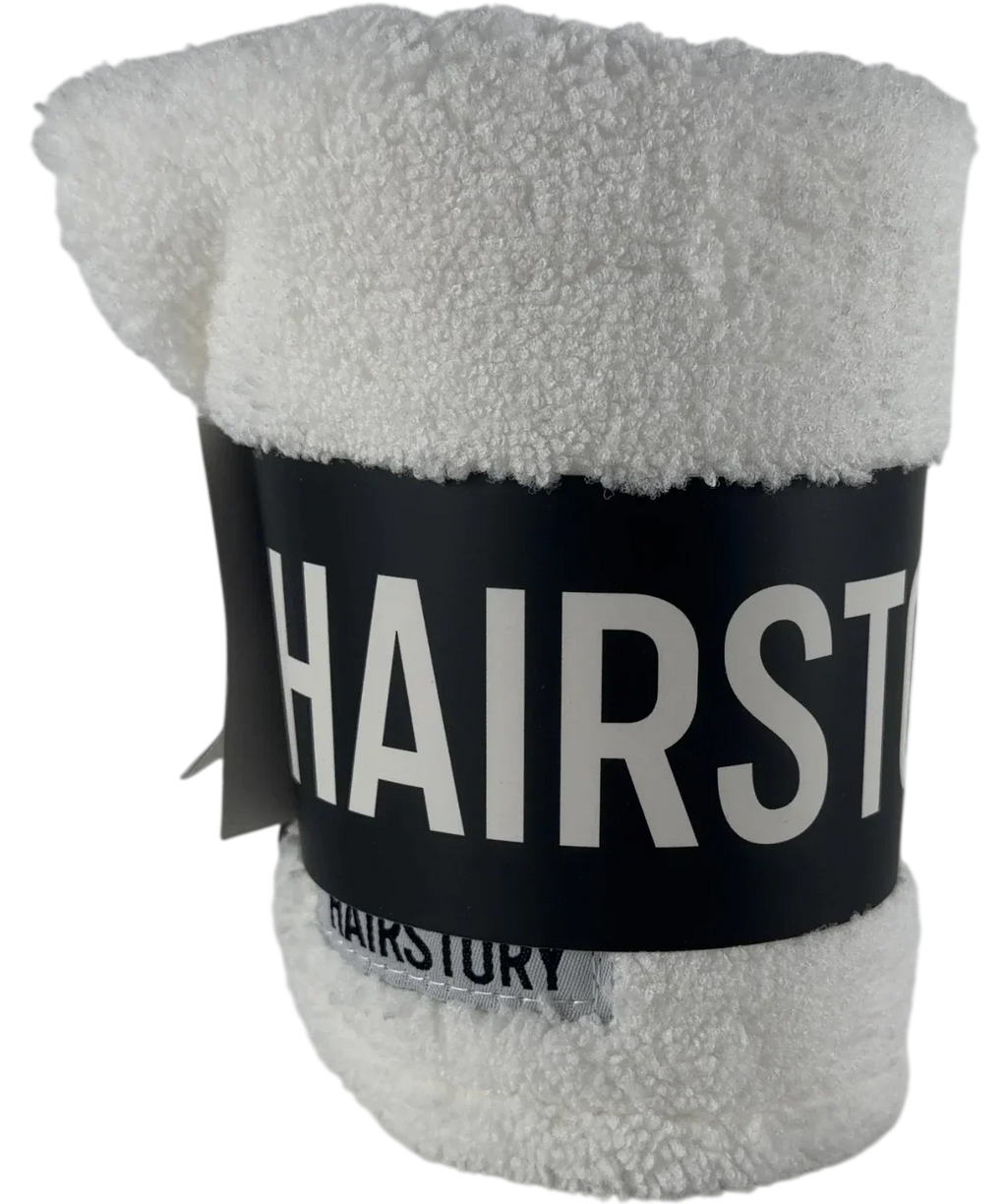 hairstory White Microfiber Hair WraP — front