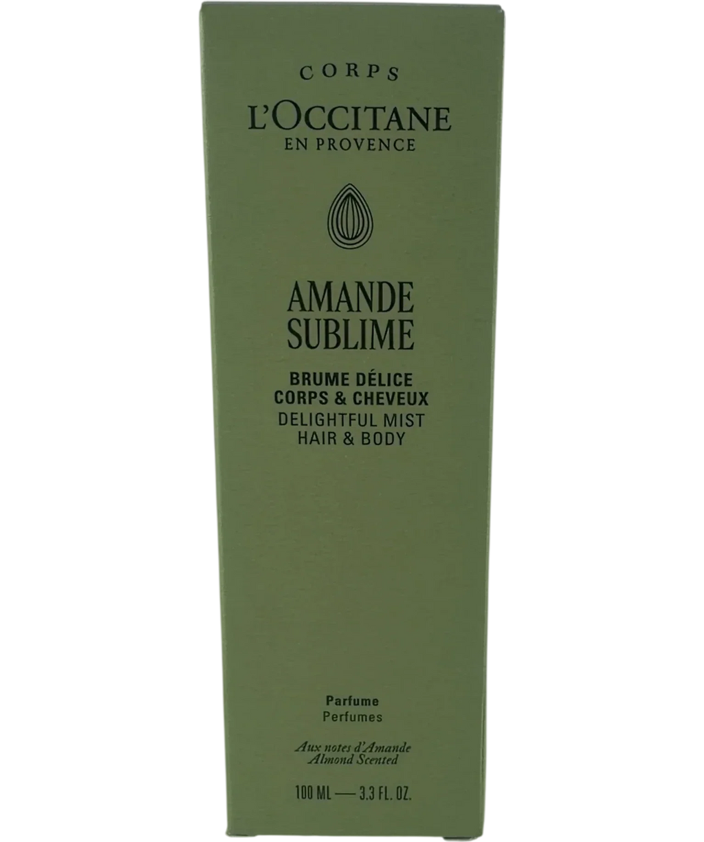 Loccitane L'Occitane Amande Sublime Delightful Hair & Body Mist, size 100ml — front