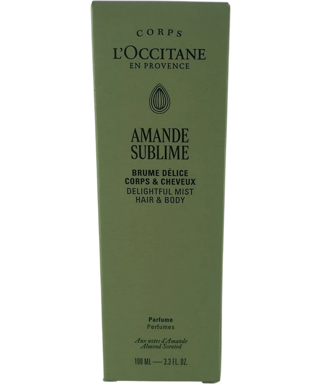 Loccitane L'Occitane Amande Sublime Delightful Hair & Body Mist, size 100ml — front