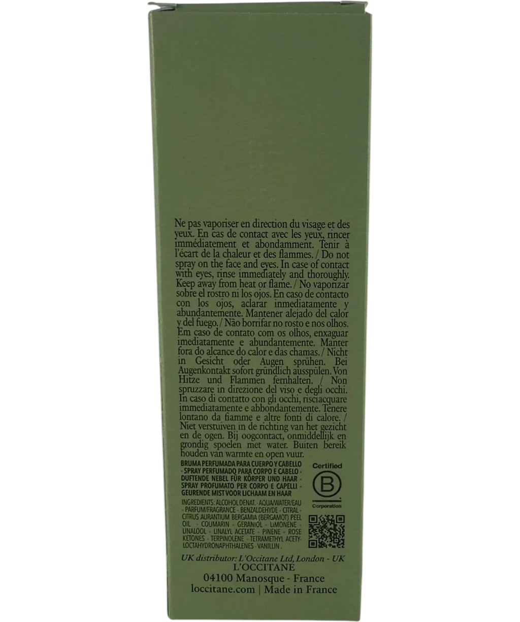 Loccitane L'occitane Amande Sublime Delightful Hair & Body Mist 100ml — Back