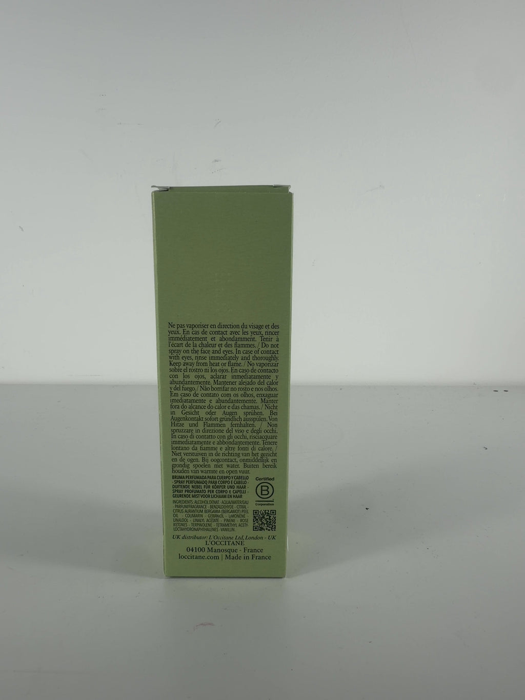 Loccitane L'Occitane Amande Sublime Delightful Hair & Body Mist, size 100ml — back