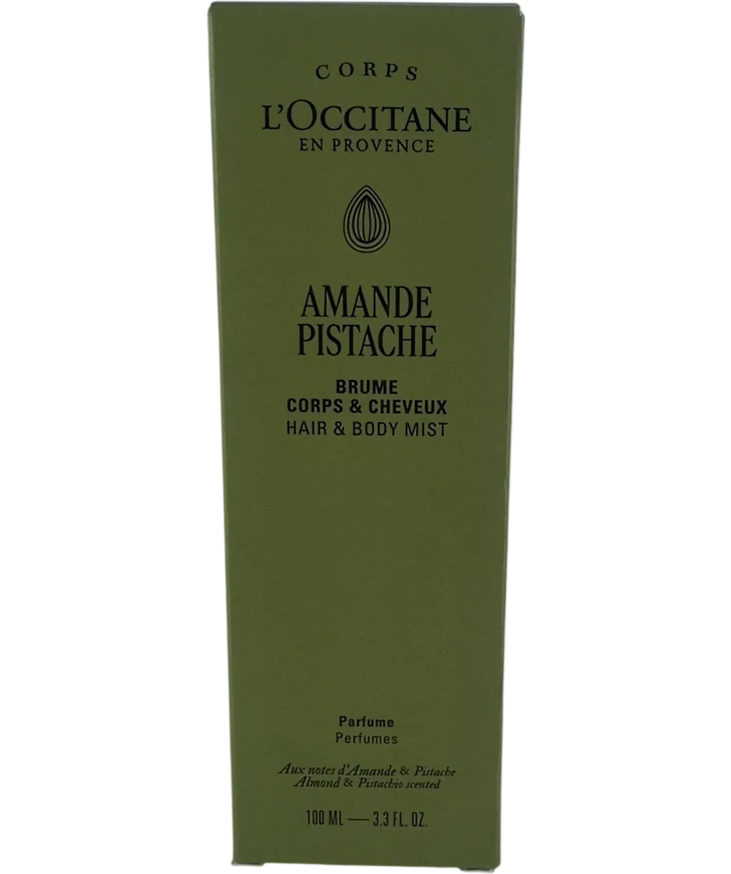 Loccitane Amande Pistache Hair & Body Mist, size 100ml — front