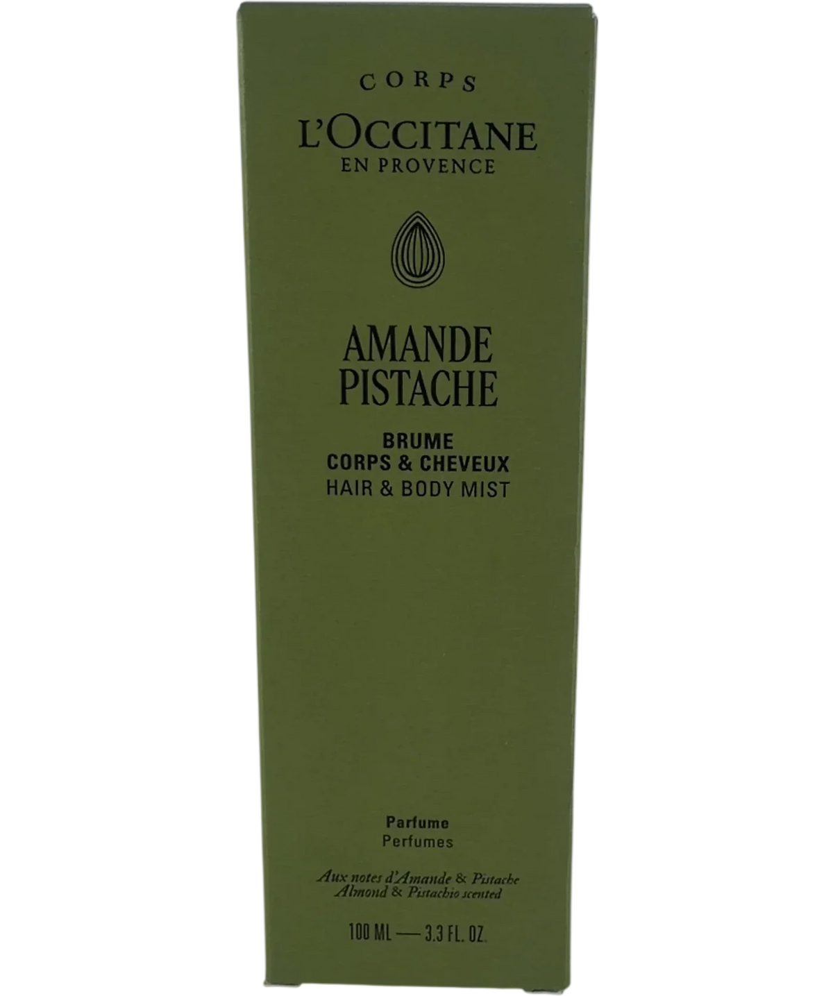 Loccitane Amande Pistache Hair & Body Mist, size 100ml — front