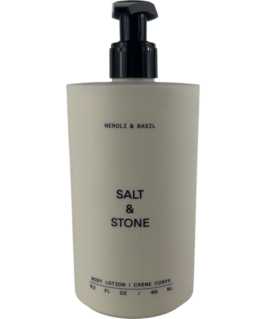 Salt & Stone Neroli & Basil Body Lotion, size 450ml — front
