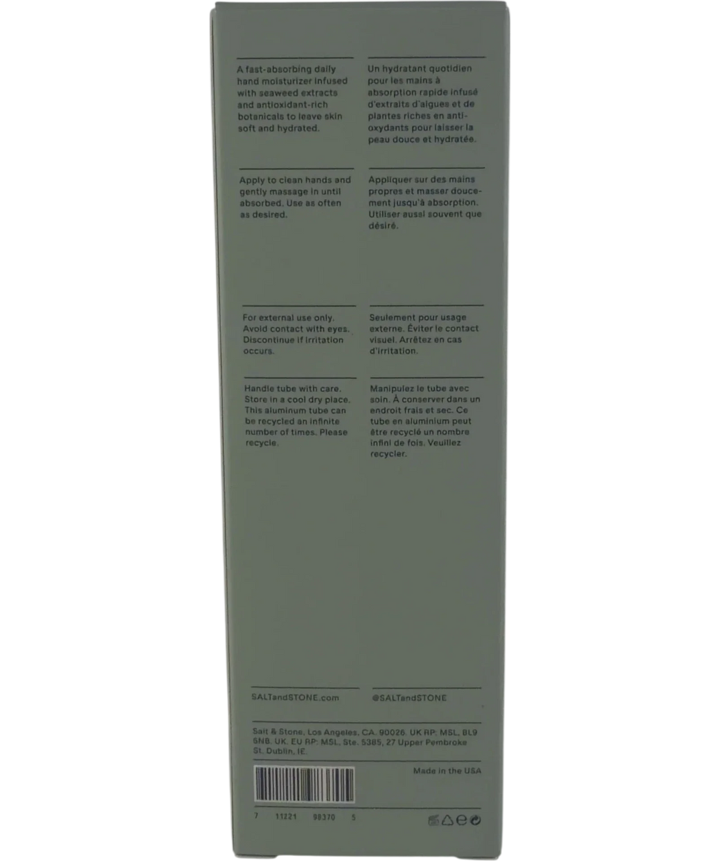 Salt & Stone Hand cream, size 60ml — back