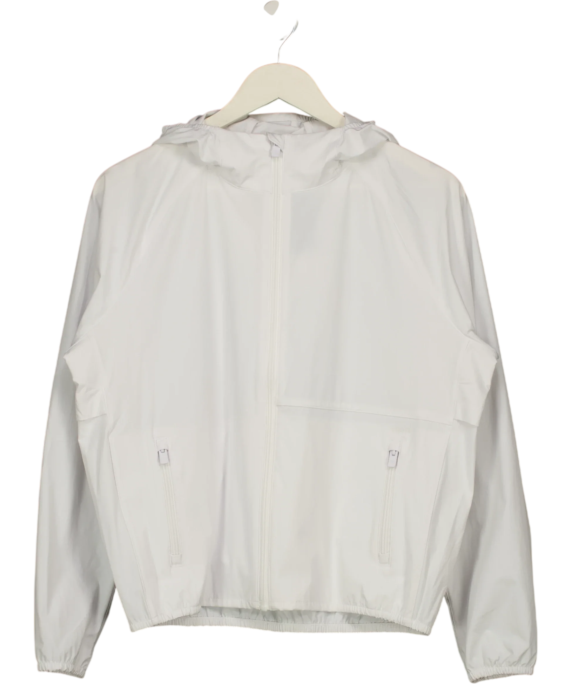 Vuori White Renew Trainer Shell Jacket White, size UK S — front