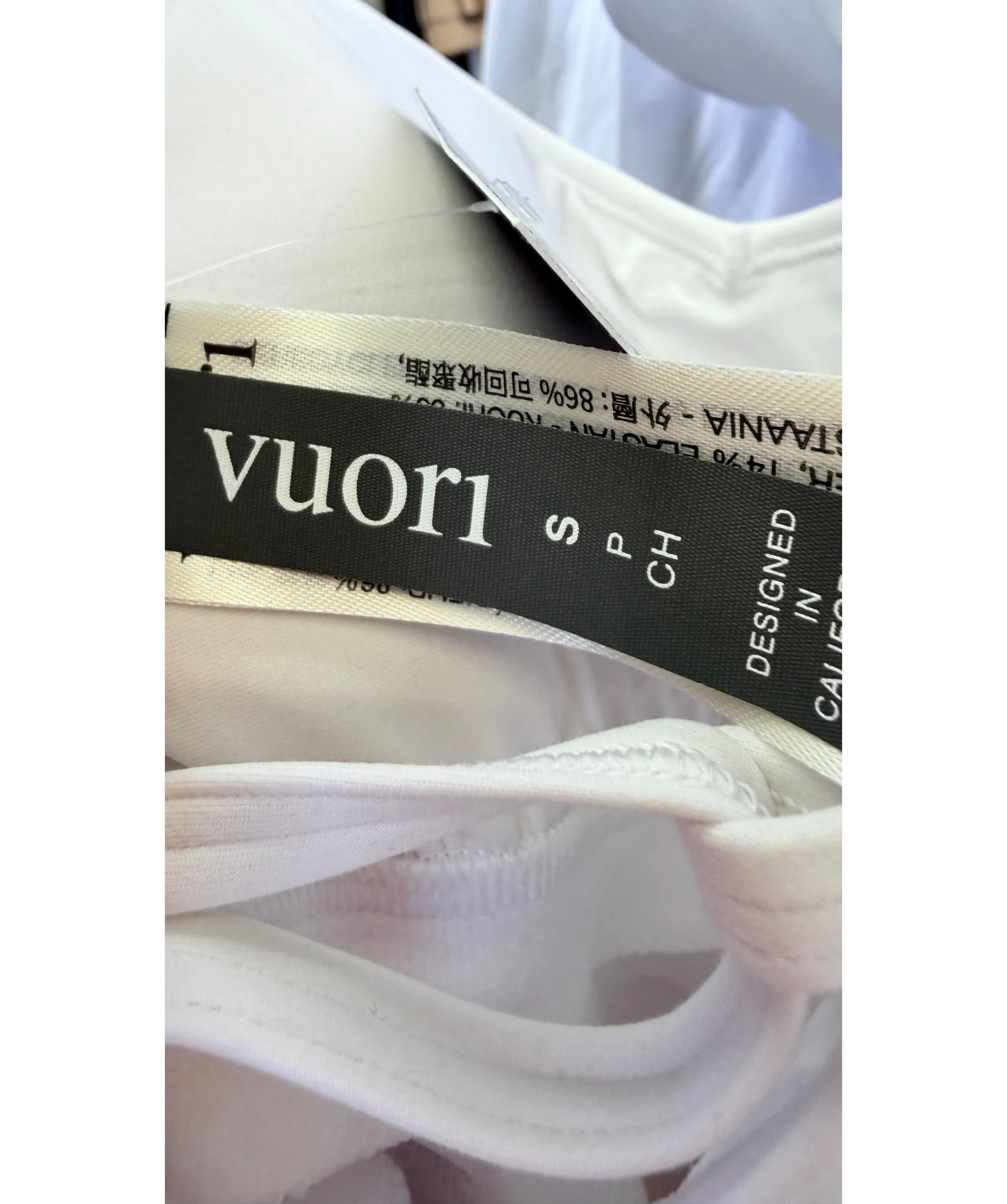 VOURI White Solstice Sports Dress White, size UK S — detail