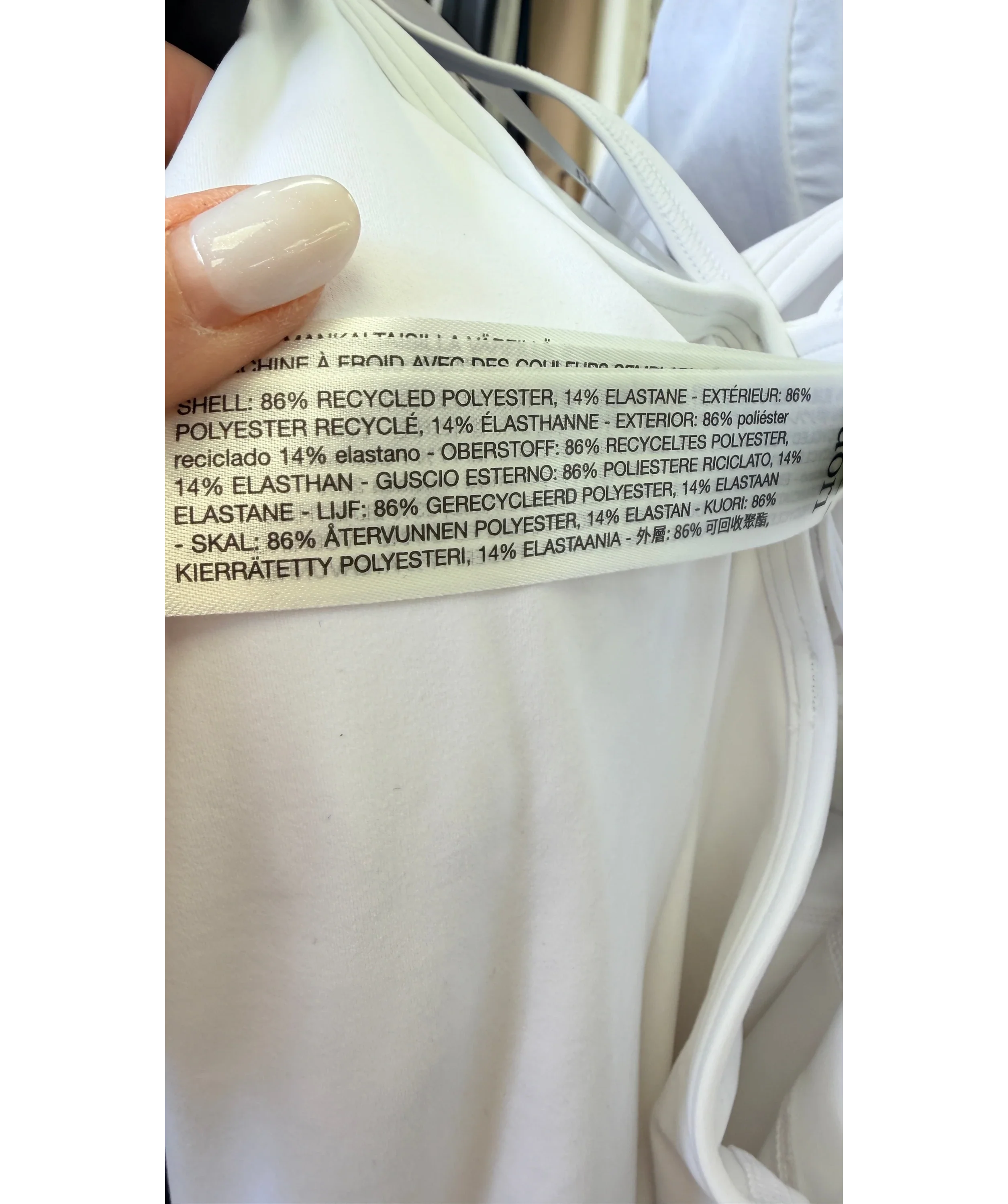 VOURI White Solstice Sports Dress White, size UK S — label