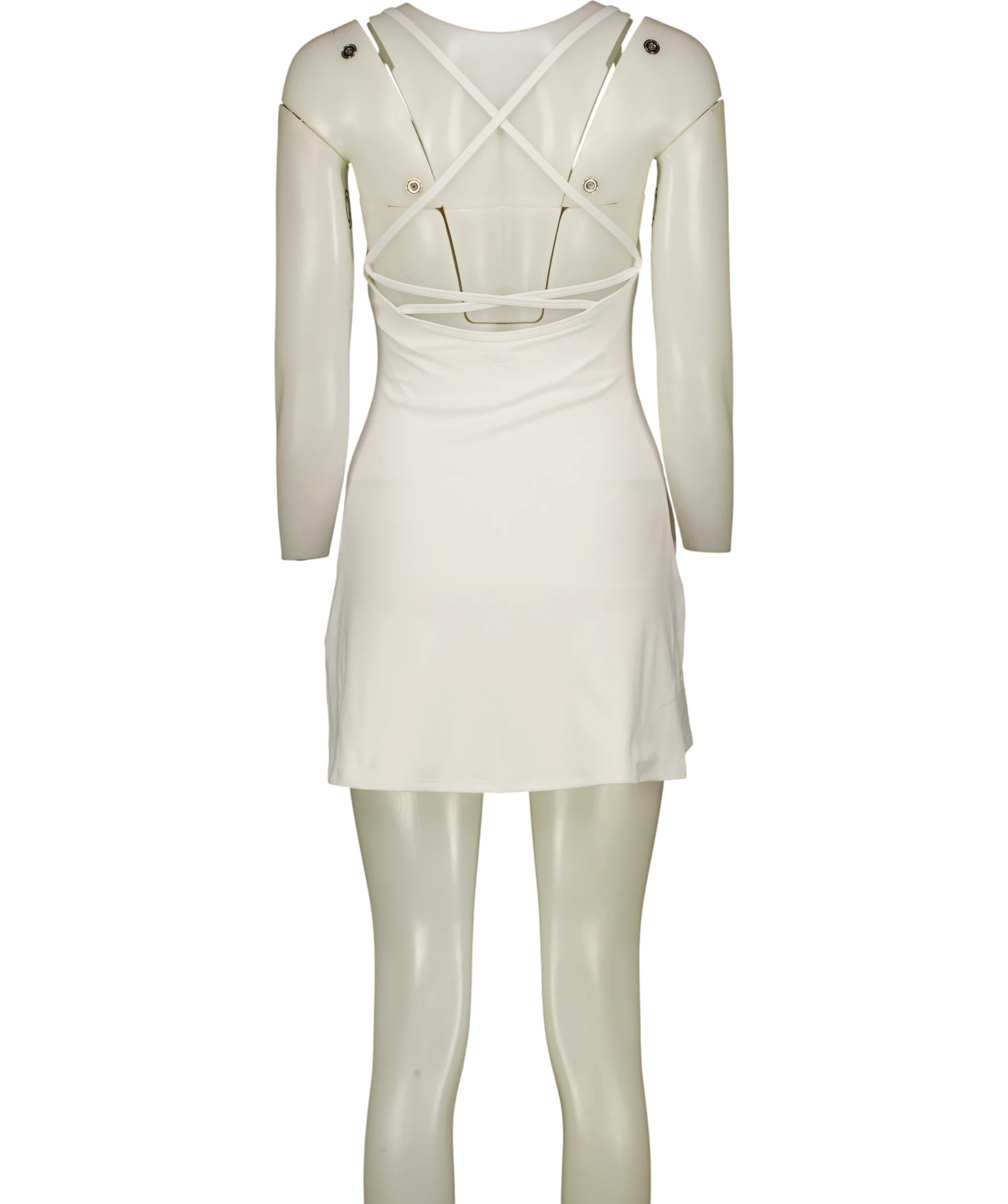 VOURI White Solstice Sports Dress White, size UK S — back