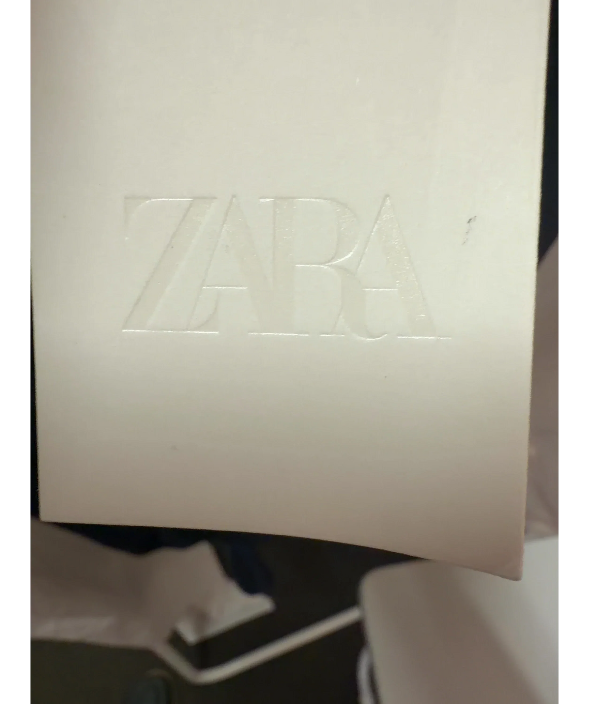 ZARA Black ZW Collection Satin Halter Jumpsuit Navy Blue, size UK S — detail
